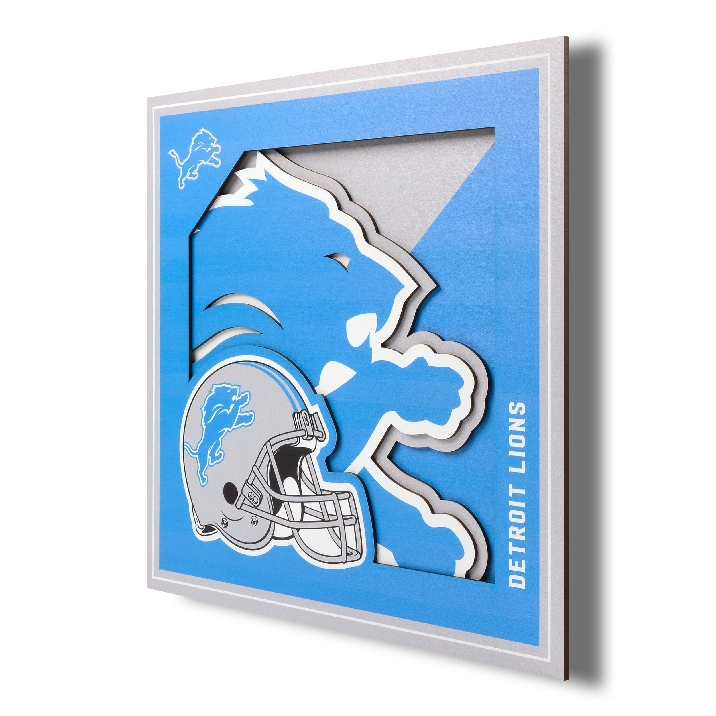 Detroit Lions Auto Emblem Color Alternate Logo - Sports Fan Shop