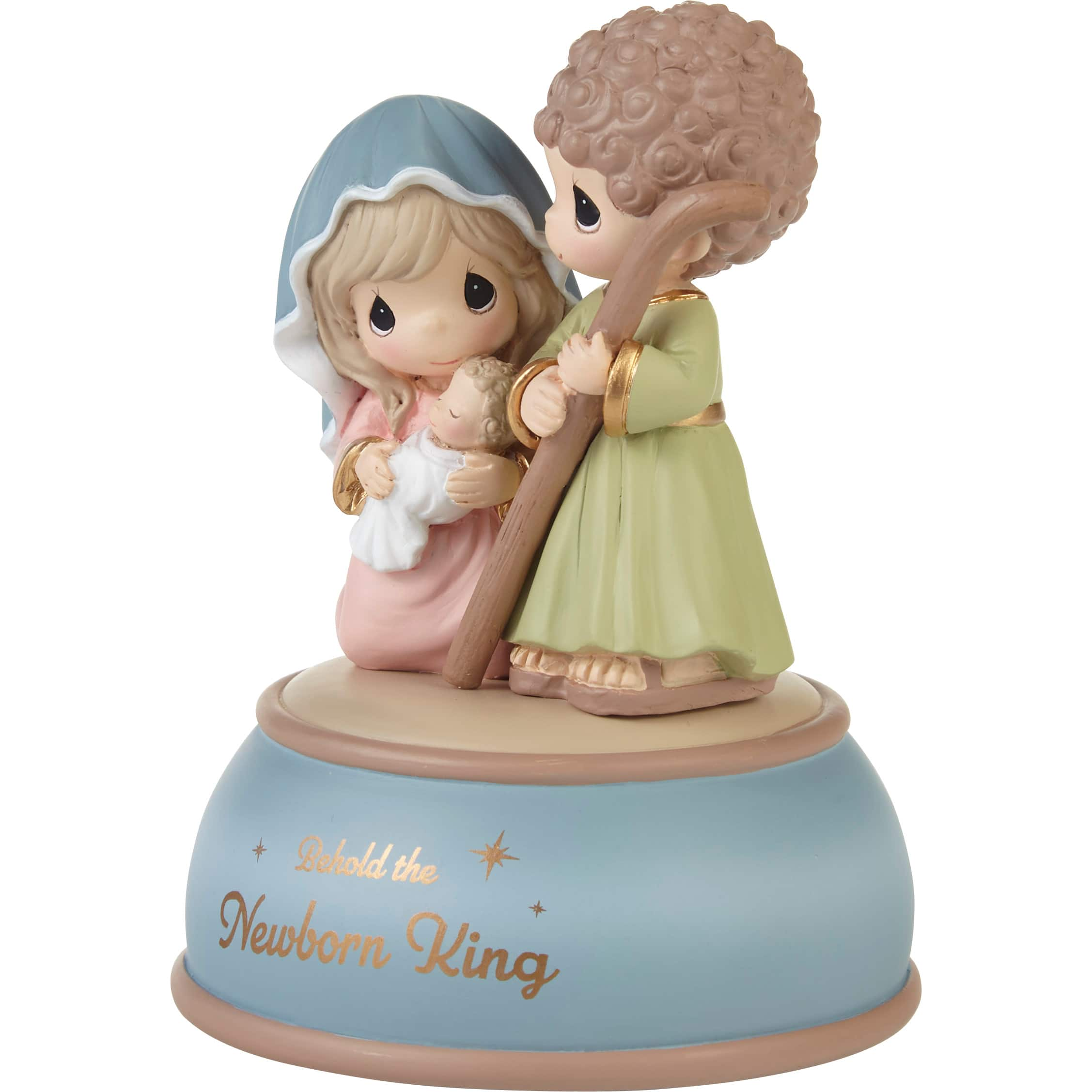 Precious Moments 5&#x22; Behold The Newborn King Musical Figurine