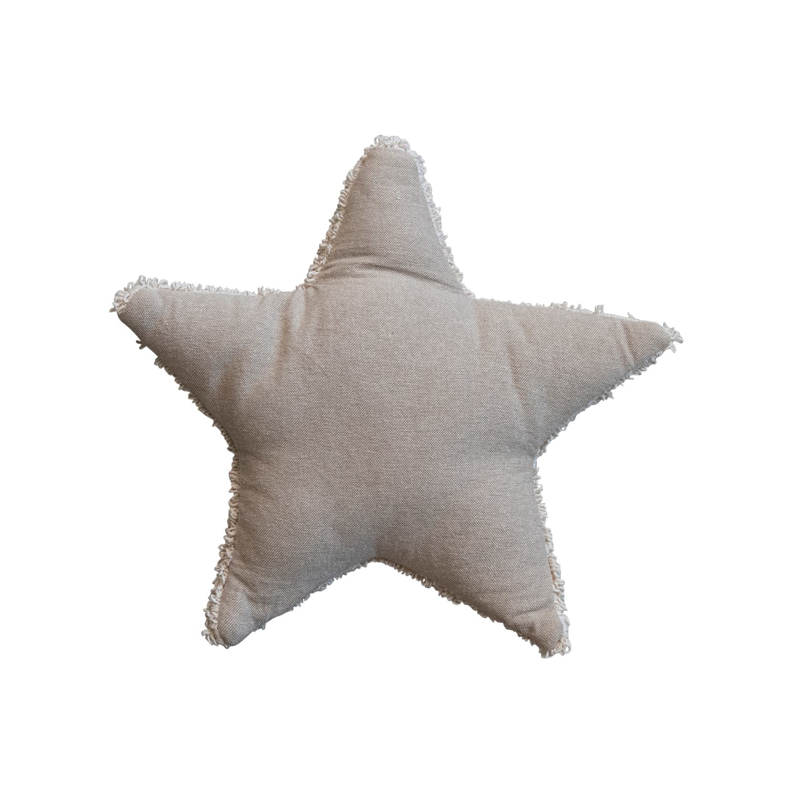 Hello Honey&#xAE; 15&#x22; Natural Tufted Star-Shaped Throw Pillow