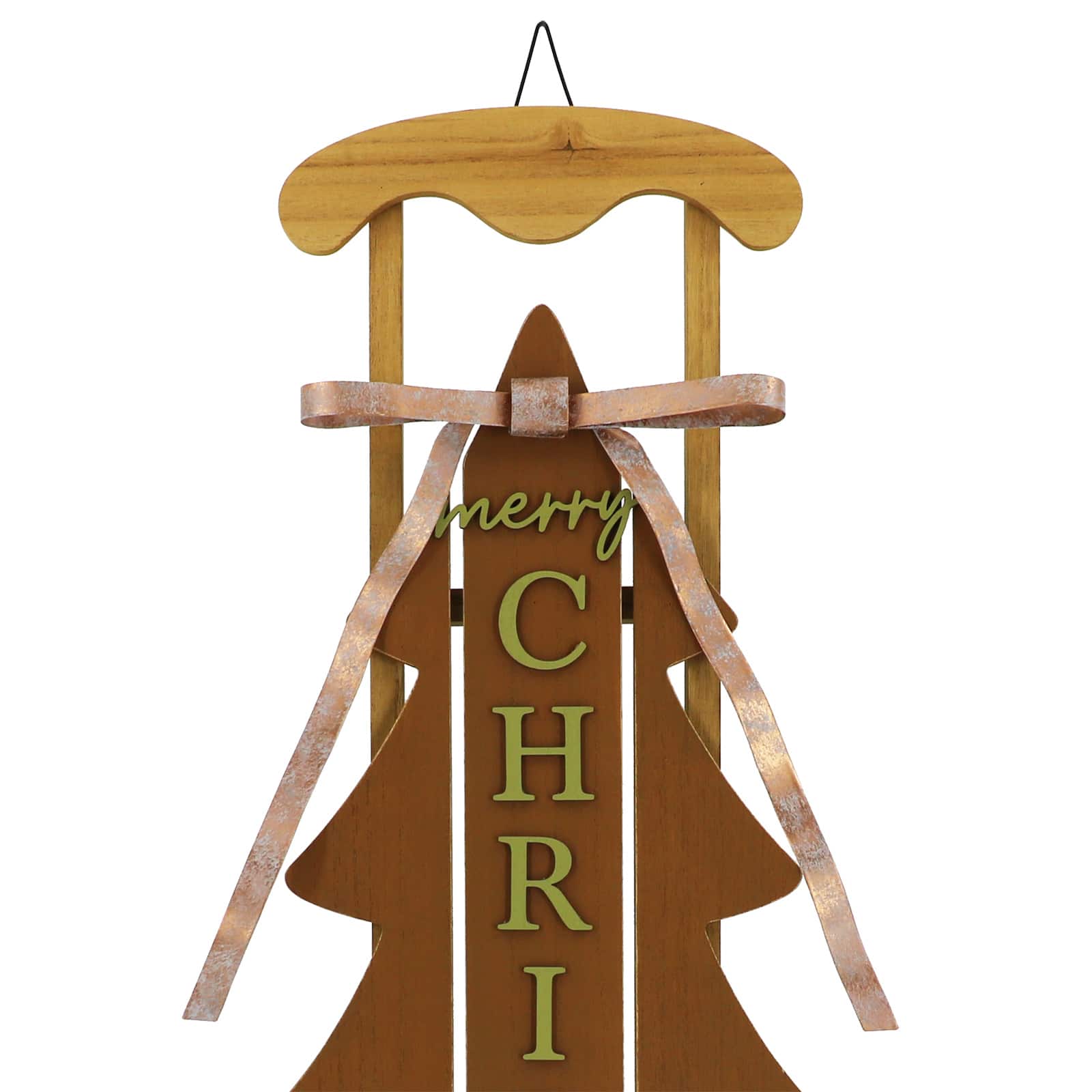 Merry Christmas Tree Sleigh Wall D&#xE9;cor by Ashland&#xAE;