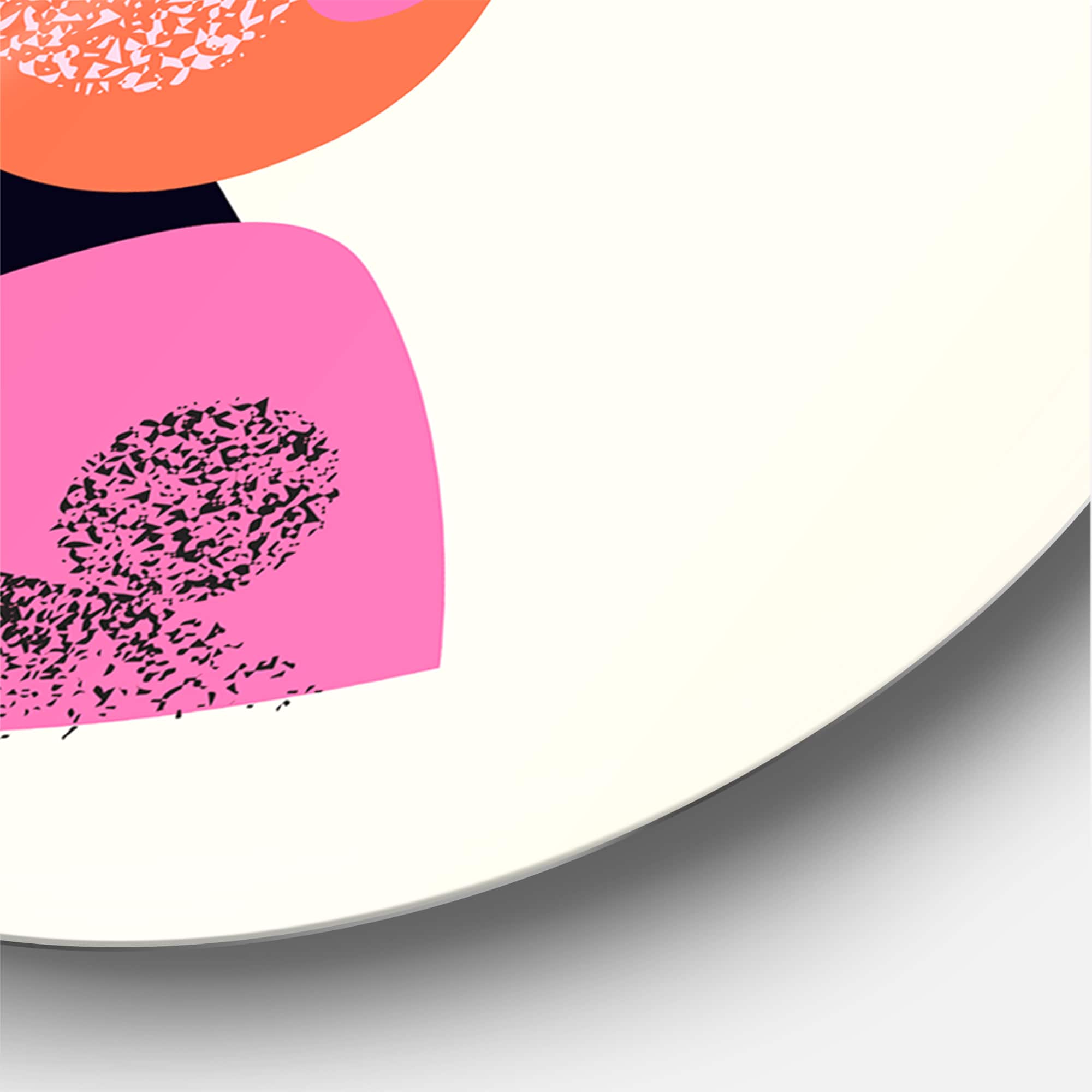 Designart - Ethnic Portrait of Afro American Woman - Modern Metal Circle Wall Art