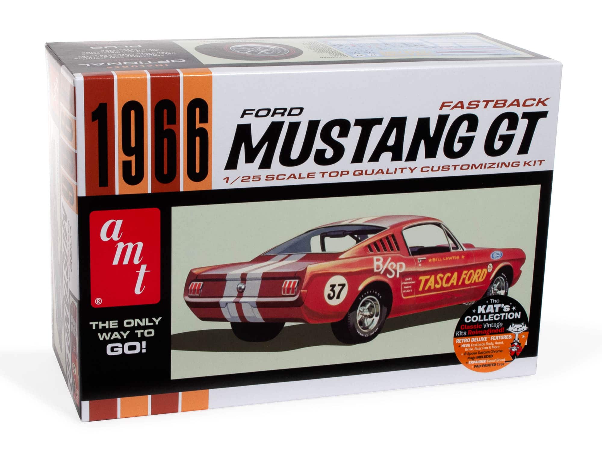 AMT® 1966 Ford Mustang Fastback 2+2 1:25 Scale Model Kit