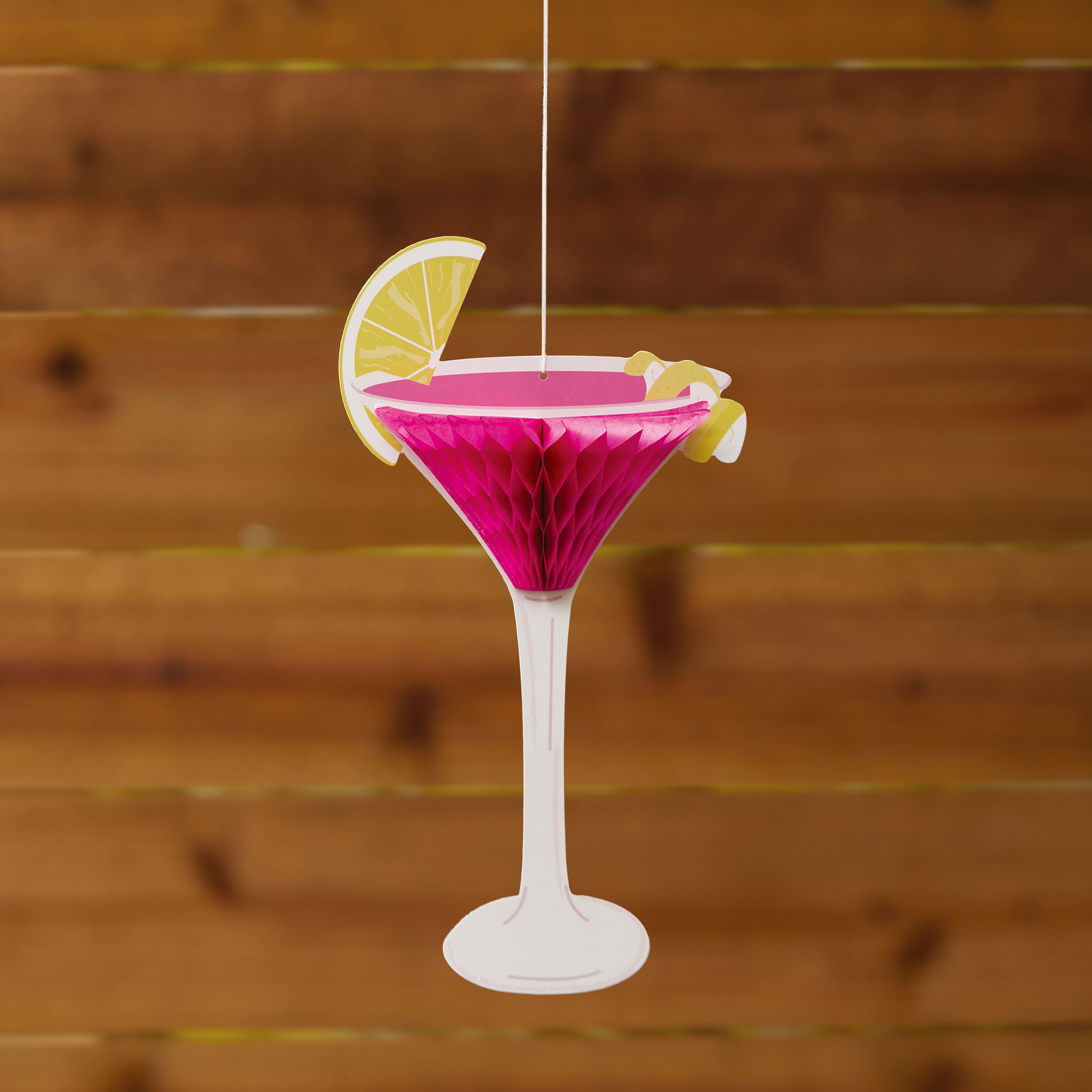11.5&#x22; Summer Cocktail Honeycomb D&#xE9;cor by Ashland&#xAE;