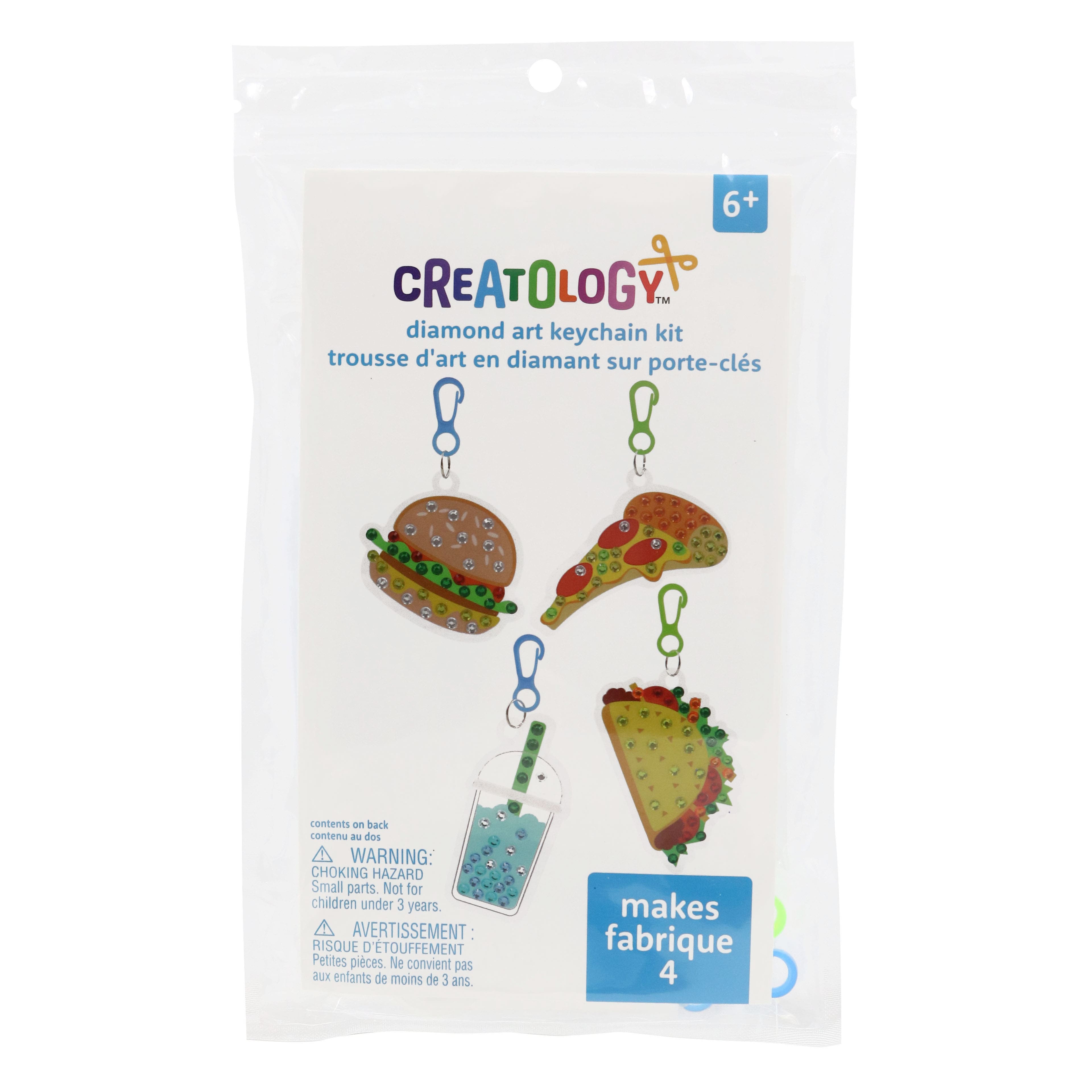 Food Backpack Keychain Diamond Art Kit by Creatology&#x2122;