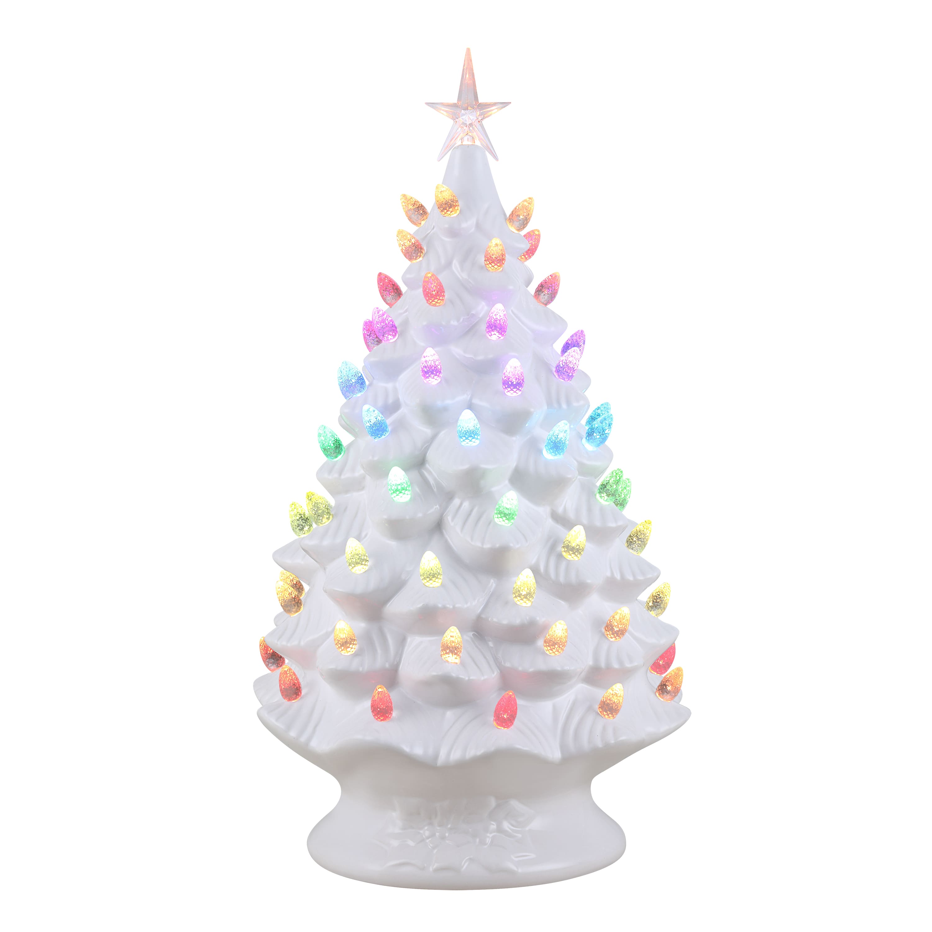 Mr. Christmas 24&#x22; Nostalgic Ceramic Tree with RGB Lightshow