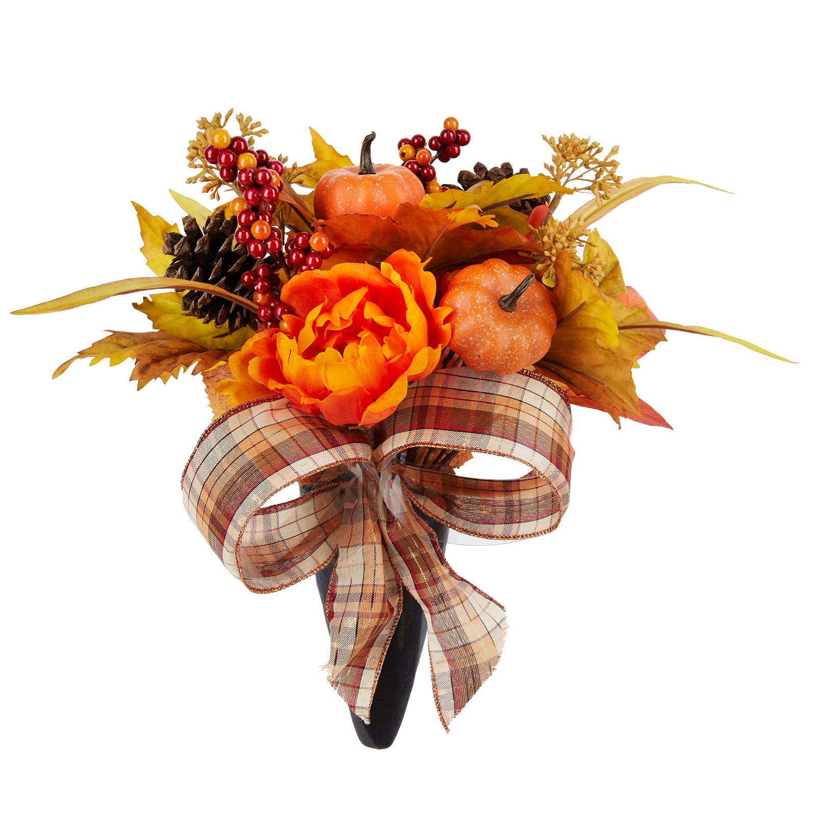 Orange Peony &#x26; Pumpkin Remembrance Cone by Ashland&#xAE;