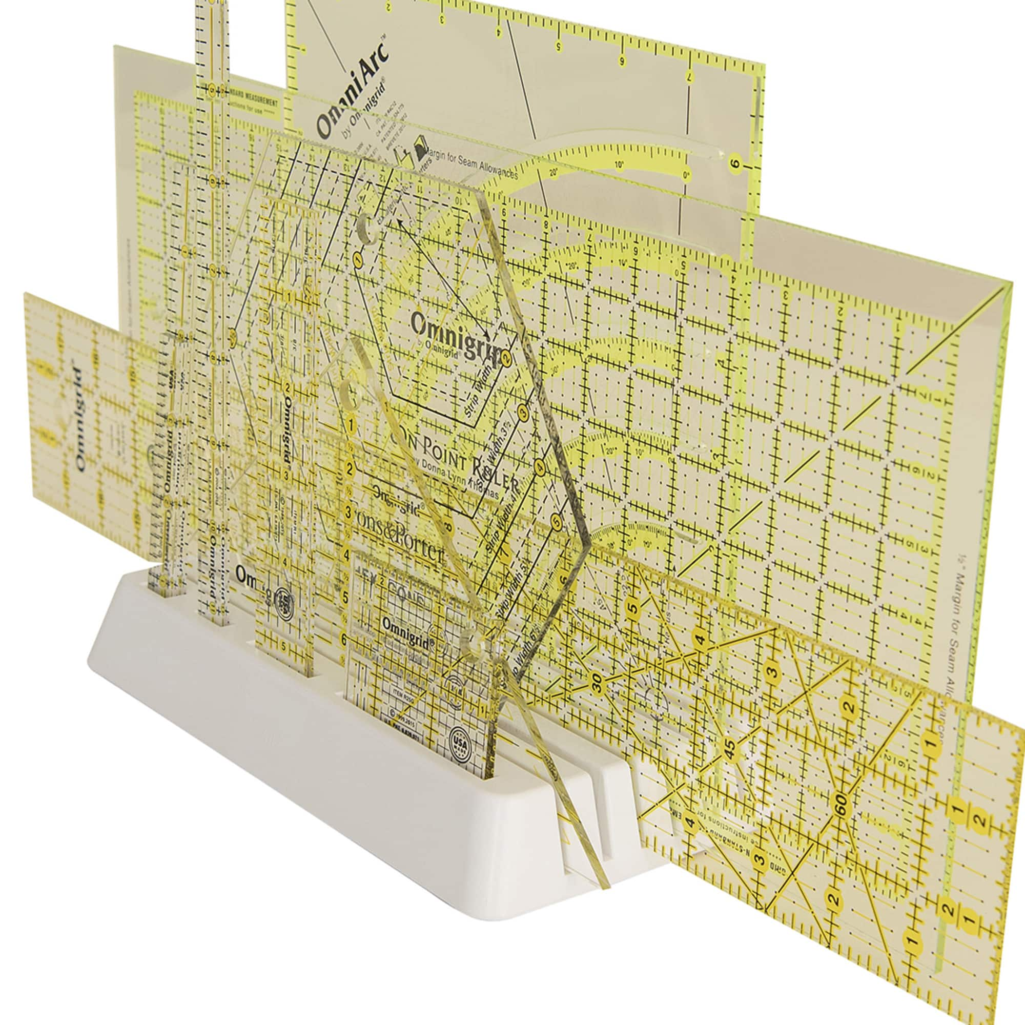 Dritz&#xAE; White Plastic Ruler &#x26; Template Stand