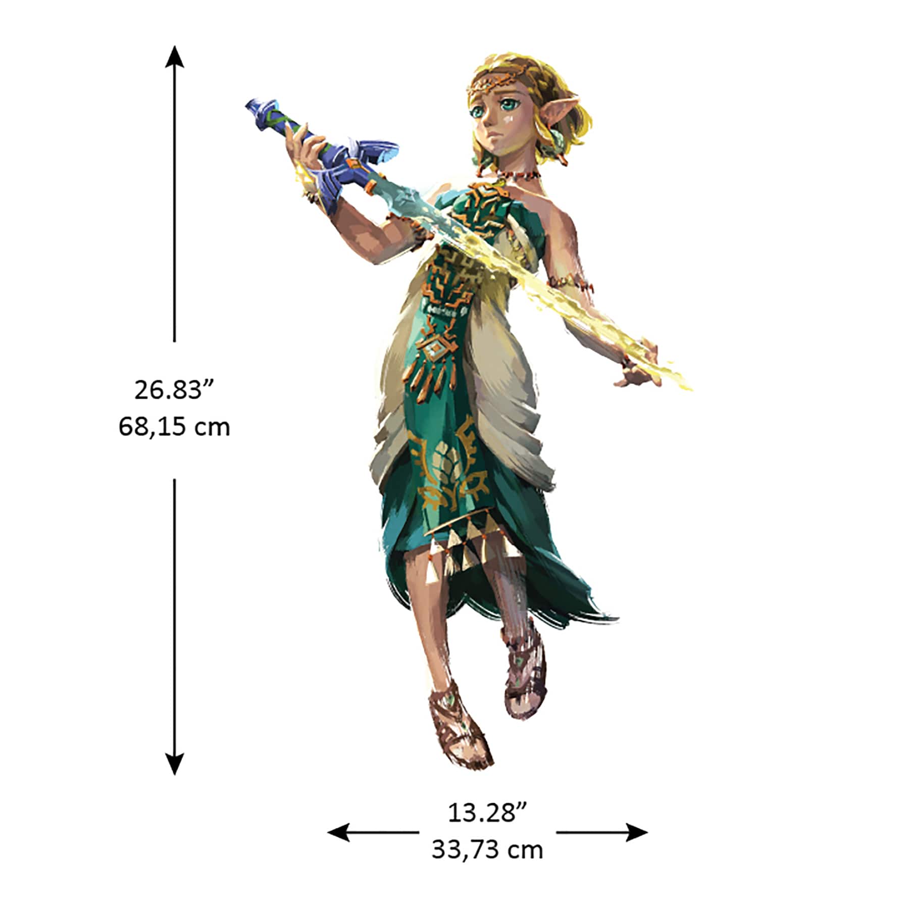 RoomMates The Legend of Zelda™: Tears of the Kingdom Zelda & Link Wall Decals