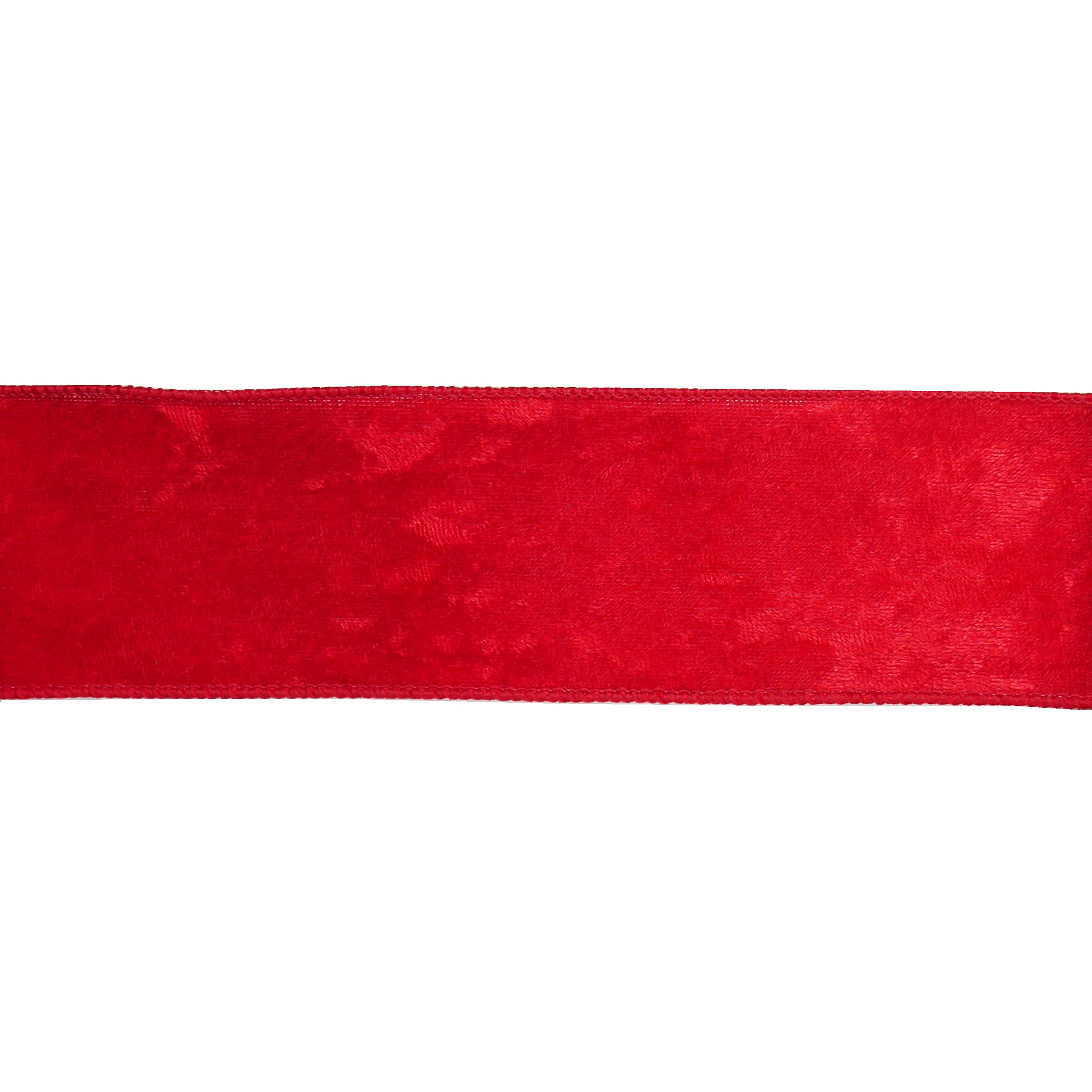 2.5&#x22; x 20ft. Red Velvet Wired Ribbon by Celebrate It&#xAE;