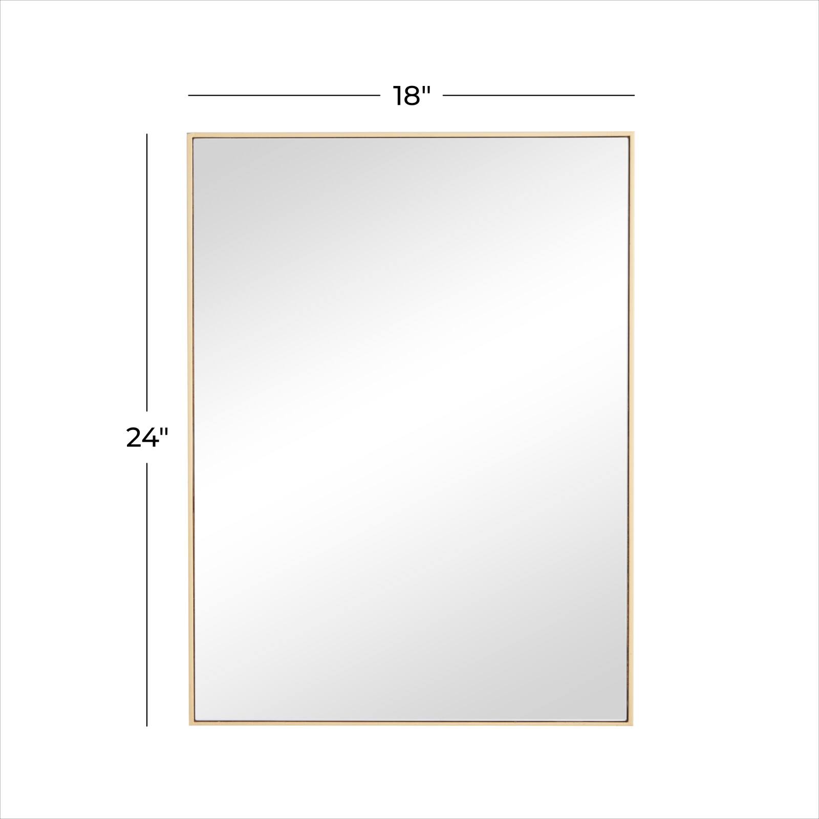 Gold Contemporary Wall Mirror