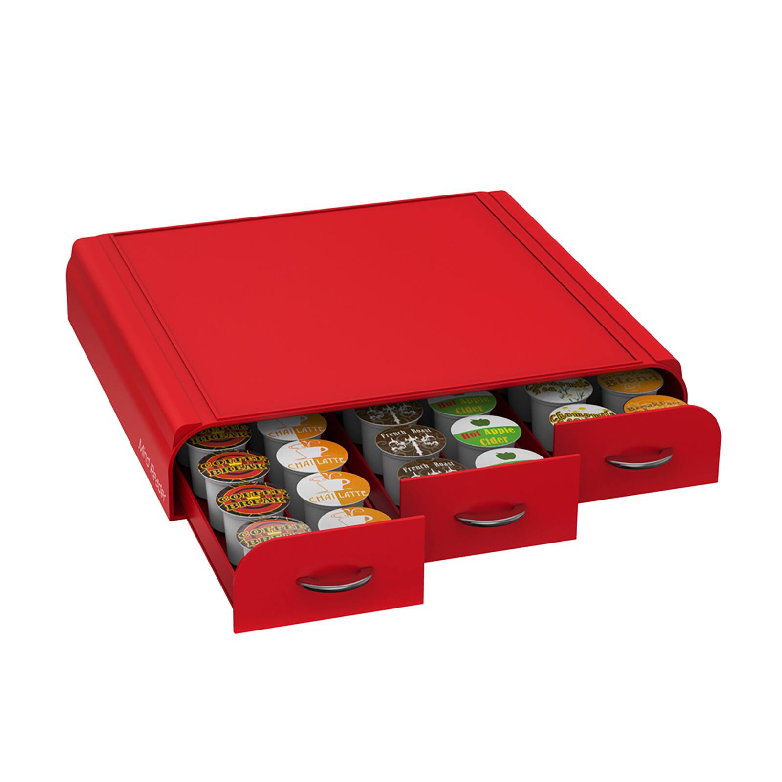 Mind Reader Red 36 Capacity Single Serve Coffee Pod Holder Drawer