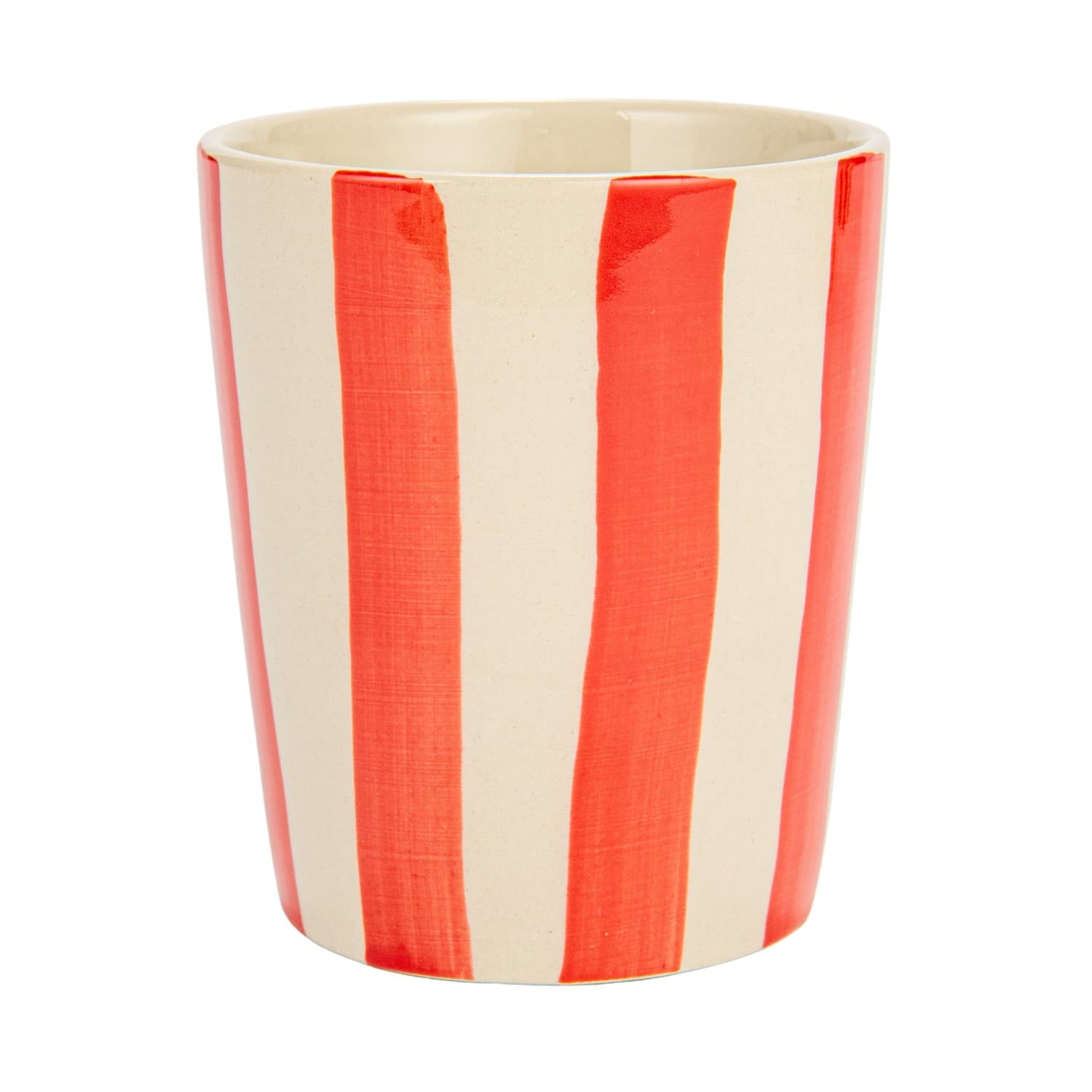 10oz. Round Striped Stoneware Cups, 12ct.