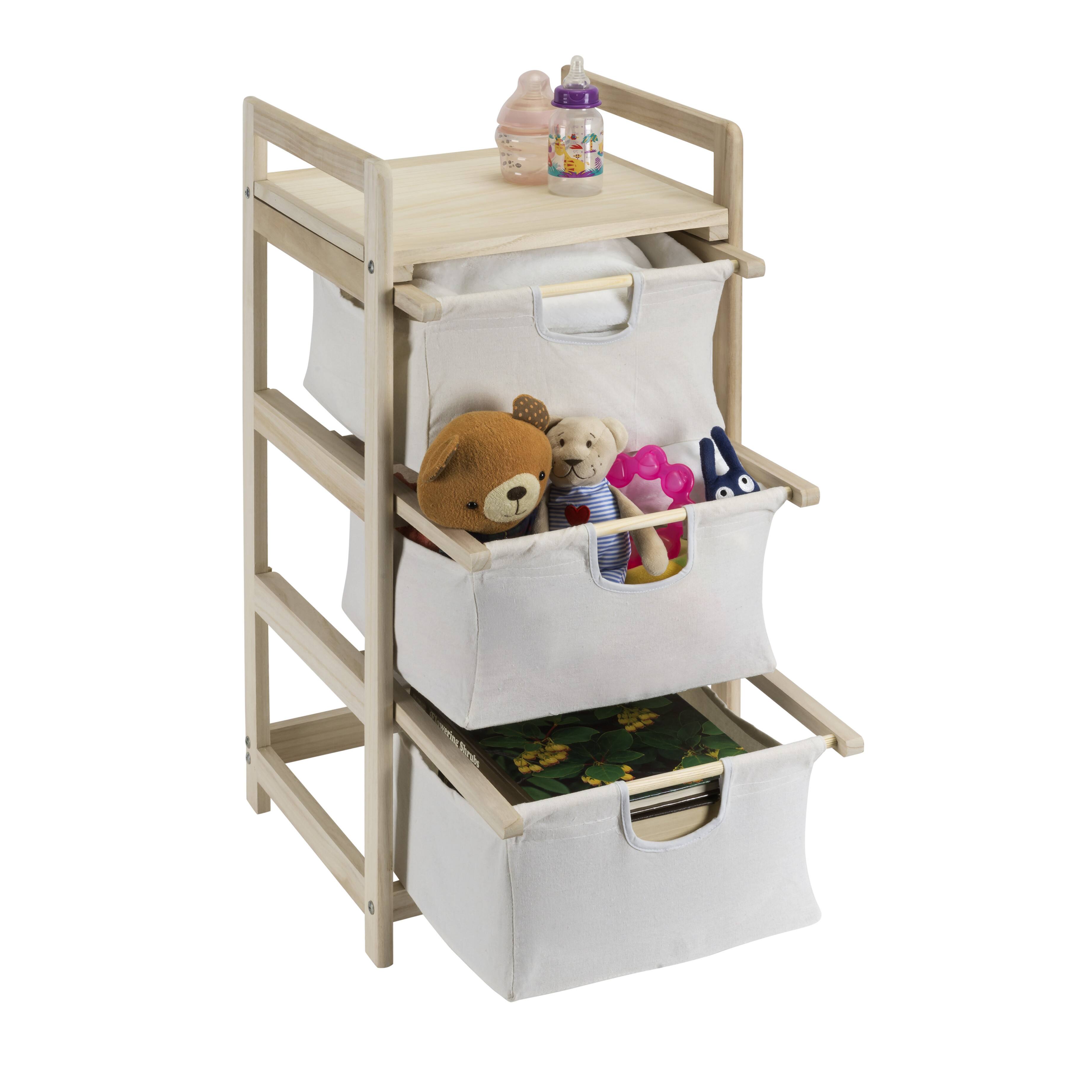 Badger Basket 3 Bin Hamper/Storage Unit