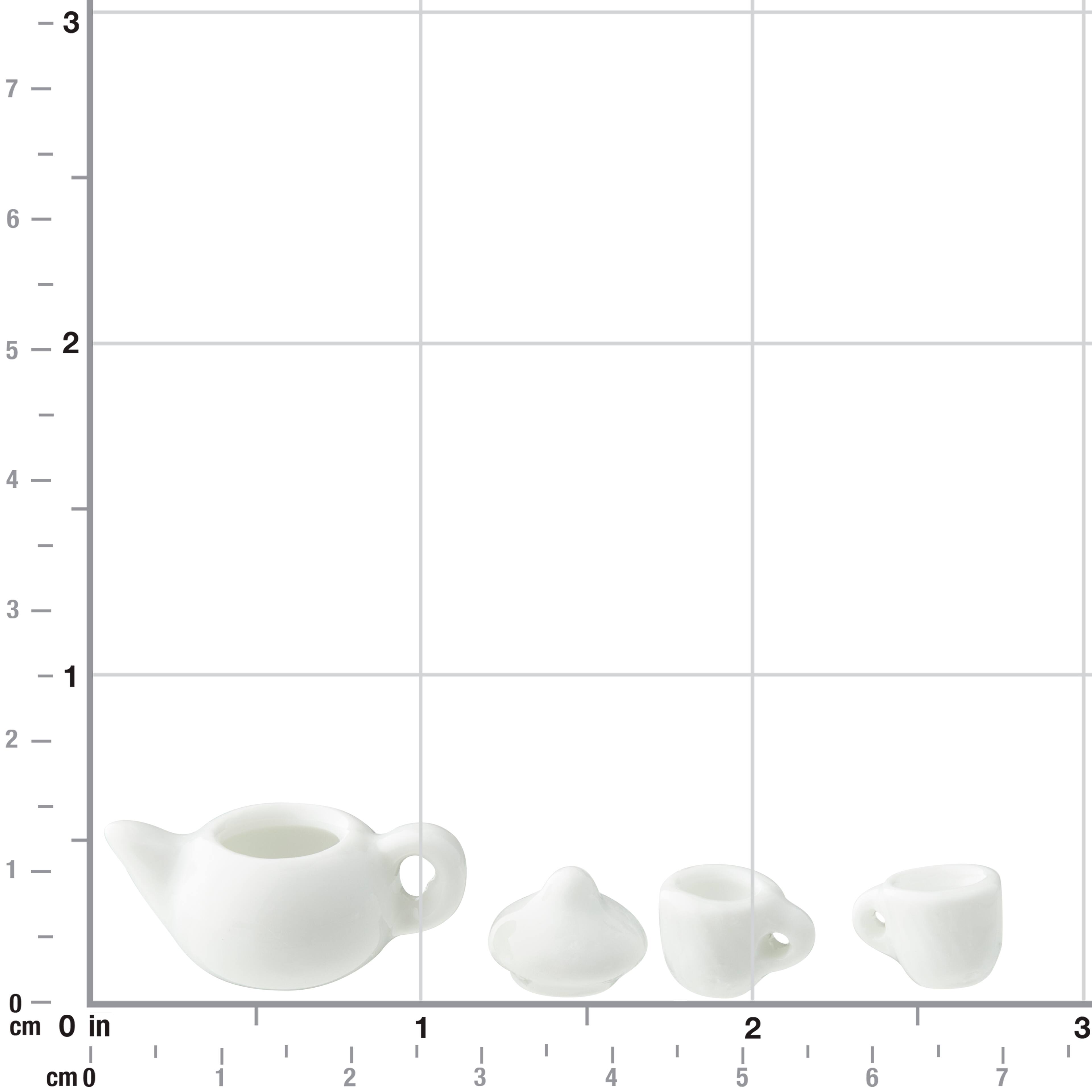 12 Pack: Mini White Tea Set by Make Market®