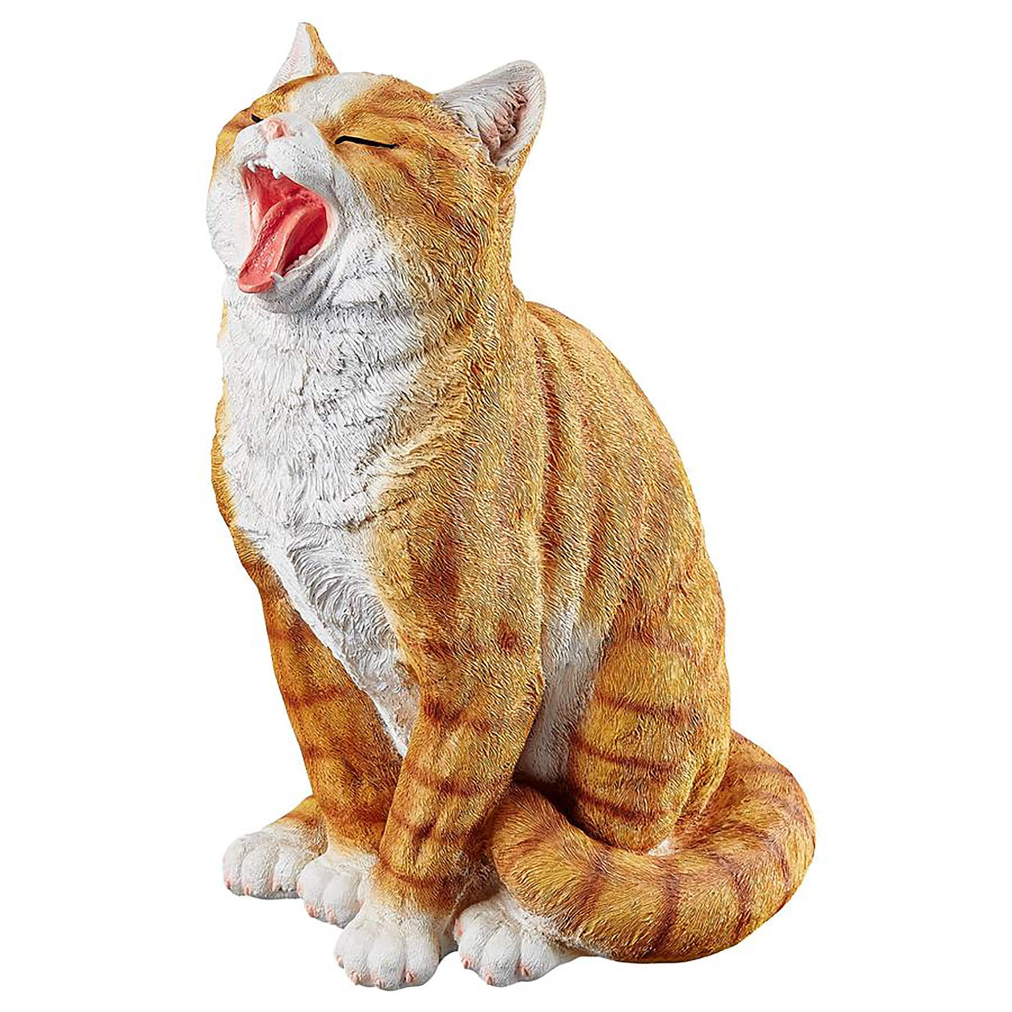 Design Toscano 12&#x22; Lazy Daze Kitty Yawning Cat Statue