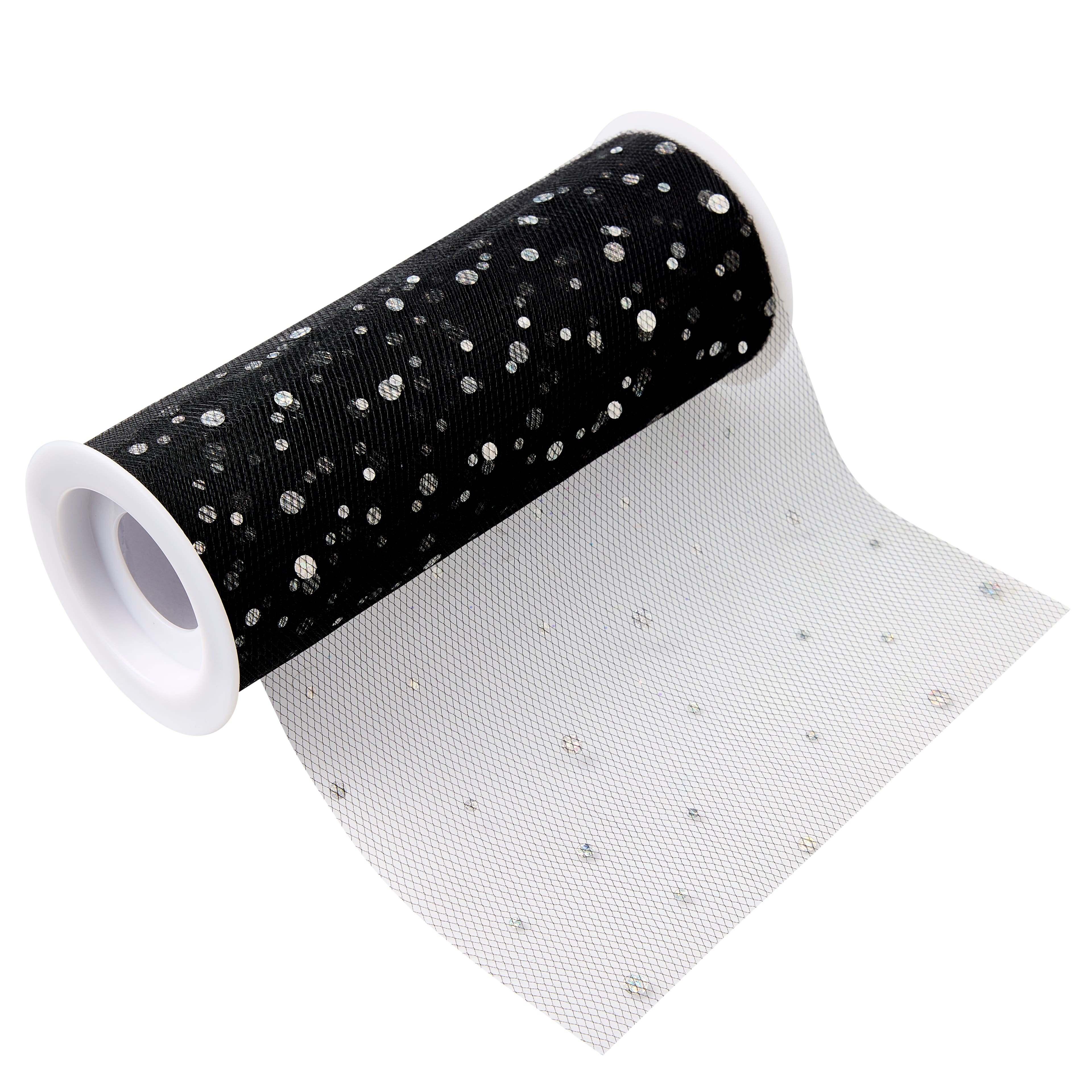 6&#x22; x 8yd. Holographic Dot Tulle by Celebrate It&#x2122;