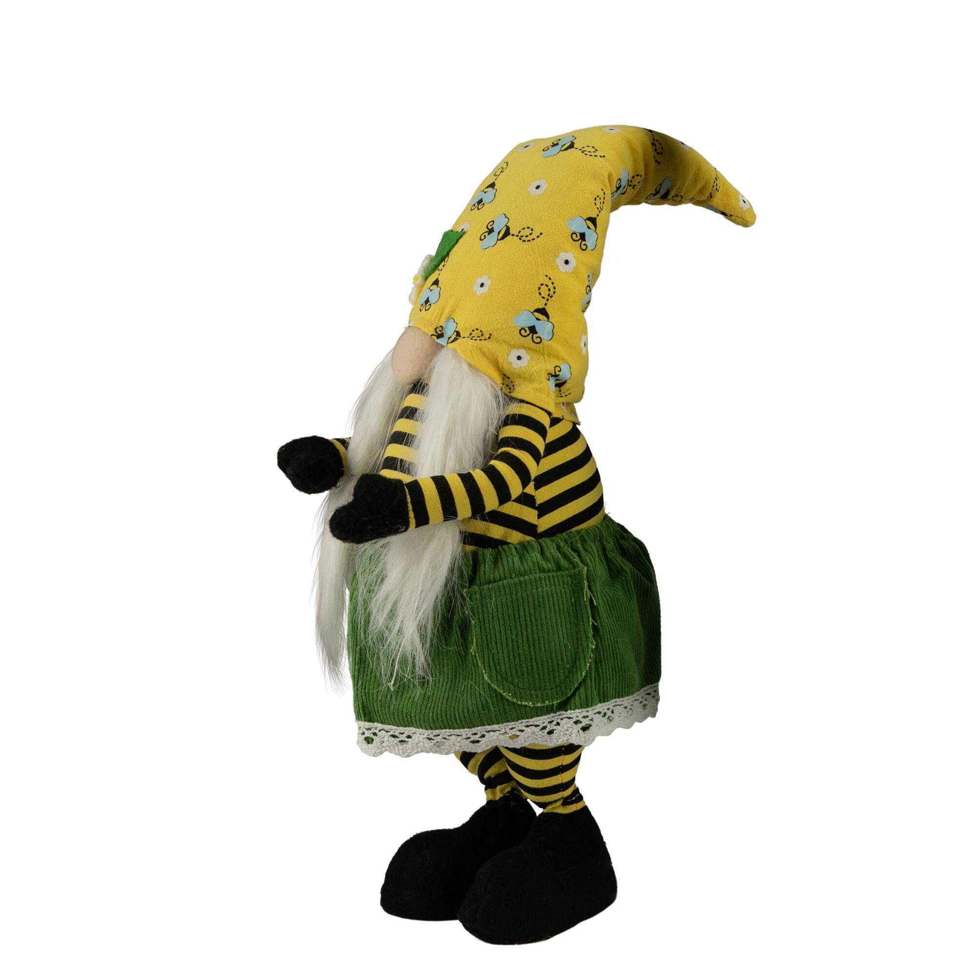 19&#x22; Girl Bumblebee &#x26; Daisy Hat Springtime Gnome