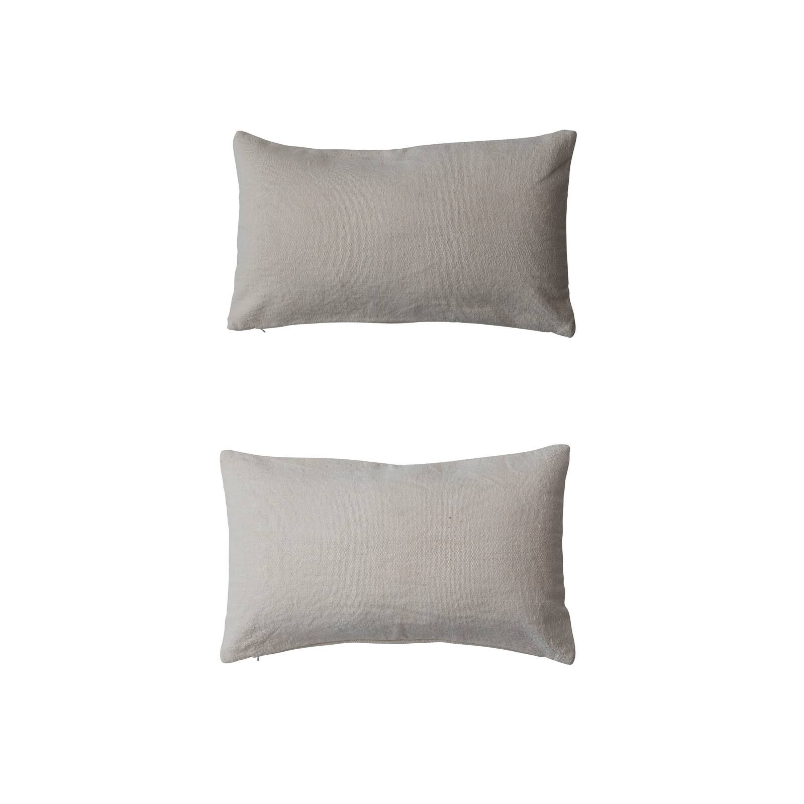 Hello Honey® 24" Flowers in Urn Cotton Canvas Lumbar Pillow Set