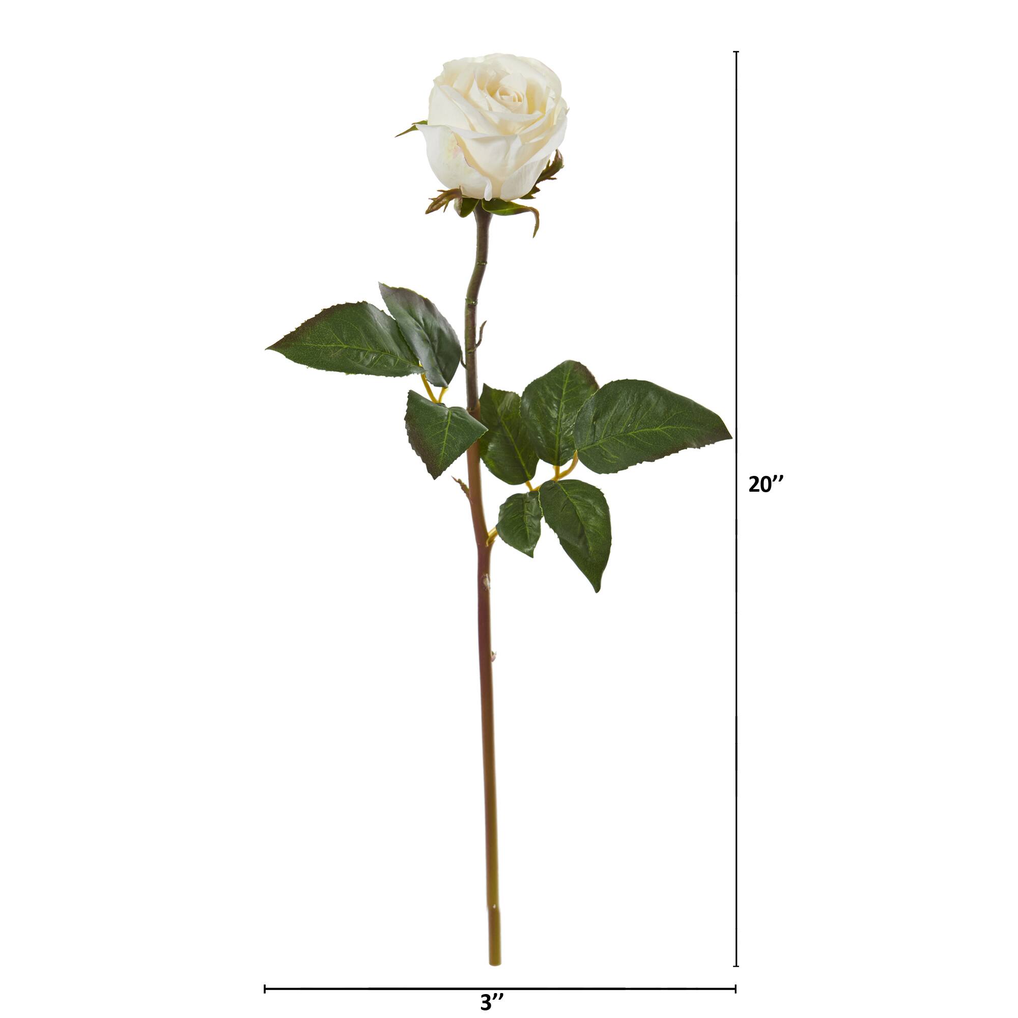 Rose Artificial Bud Flower Stem, 6ct.