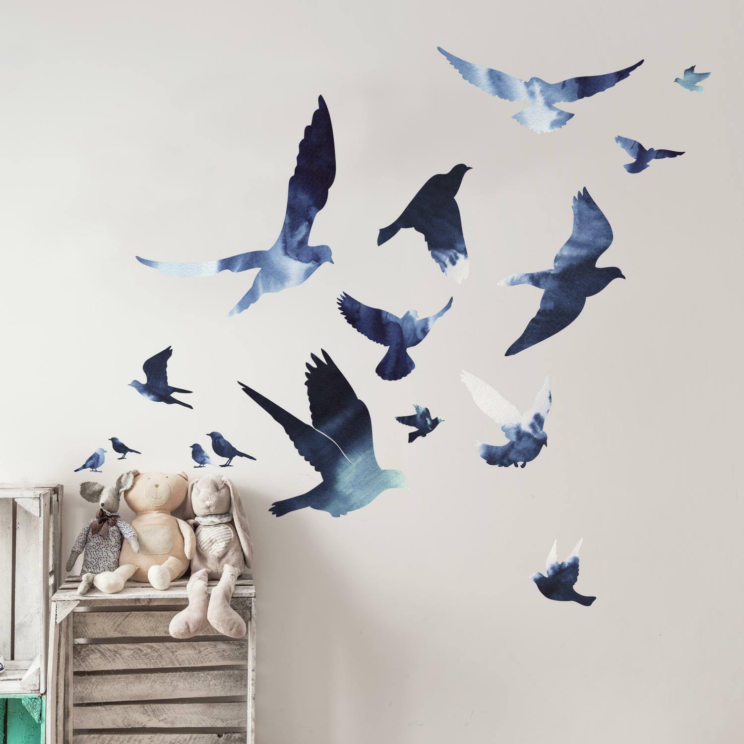 RoomMates Birds in Flight Peel &#x26; Stick Giant Wall Decals