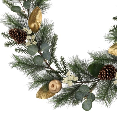 6ft. Gold Apple & Pinecone Garland by Ashland® | Michaels