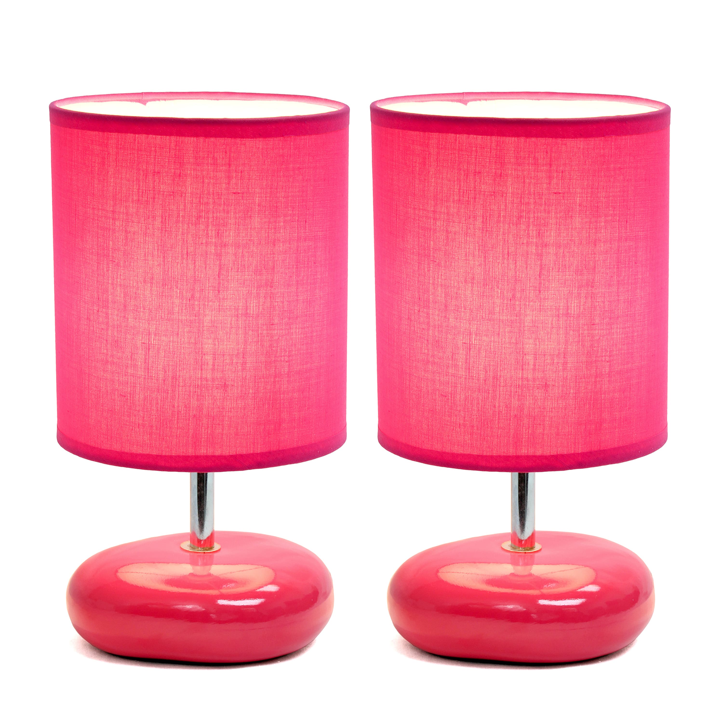 Simple Designs Stonies Small Stone Look Table Lamp