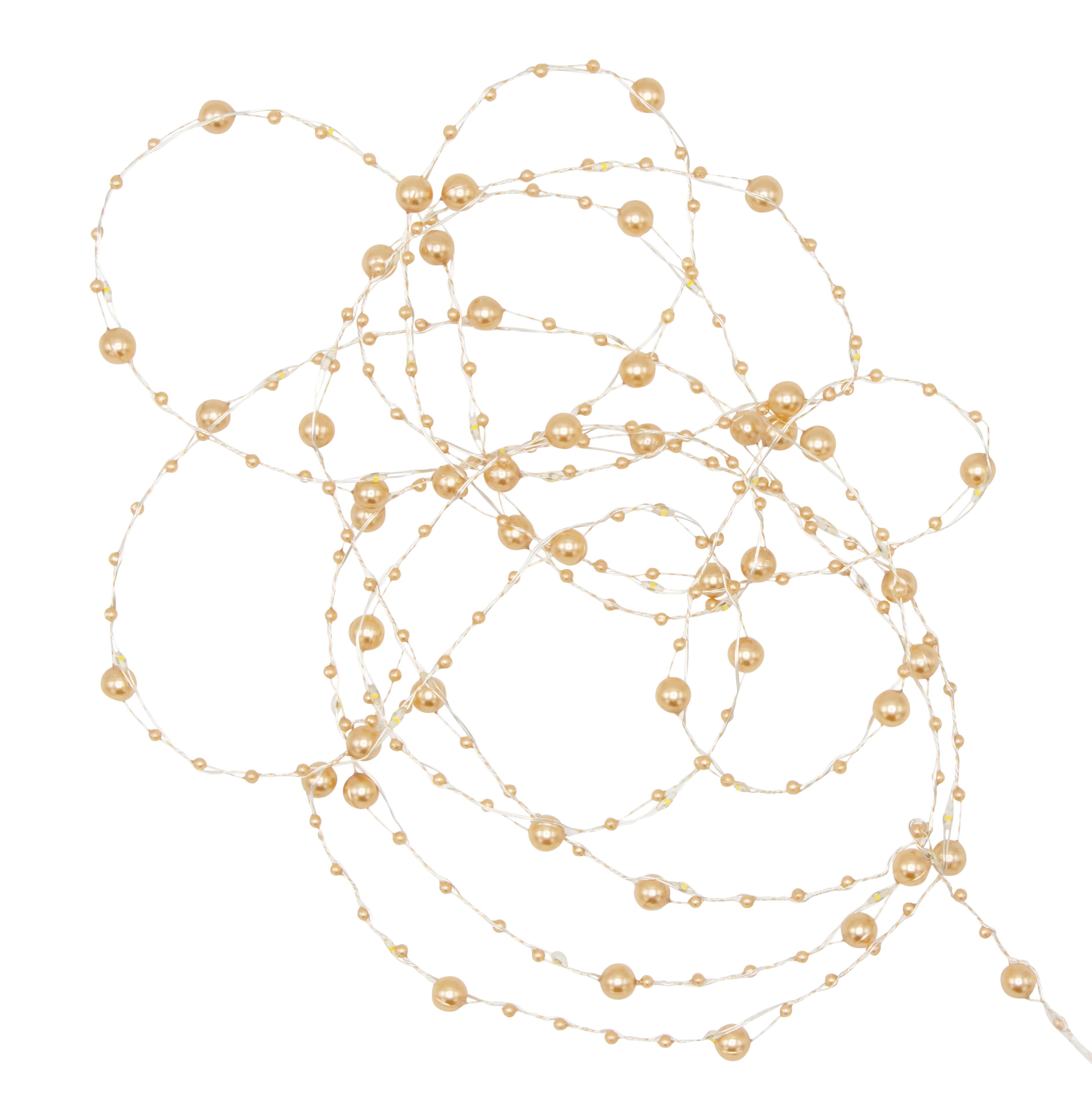 12 Pack: 40ct. Warm White Gold Pearl LED String Lights by Ashland®