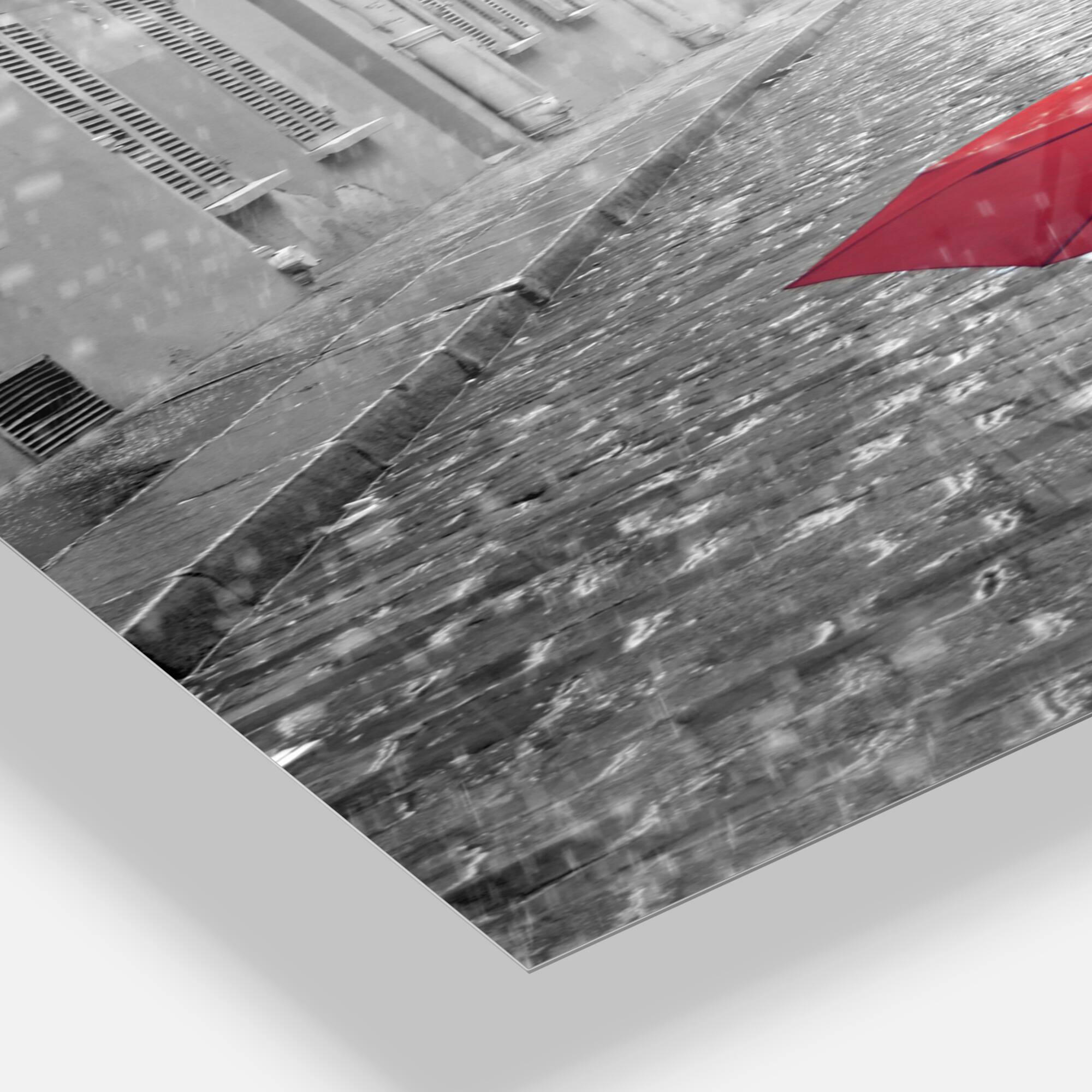 Designart 'Eiffel View From Paris Street French Country Rectangular Wall Clock