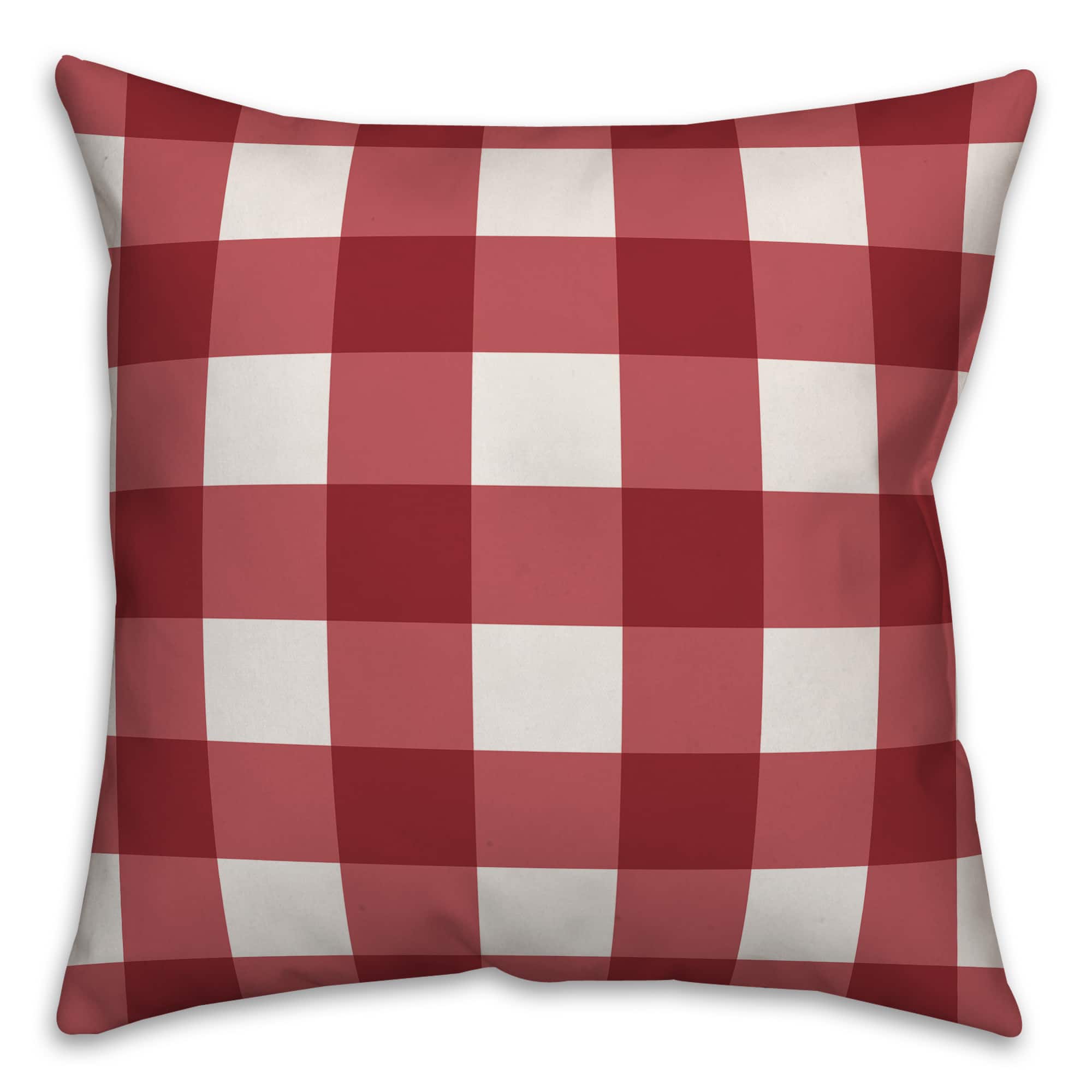 Red Buffalo Plaid Throw Pillow