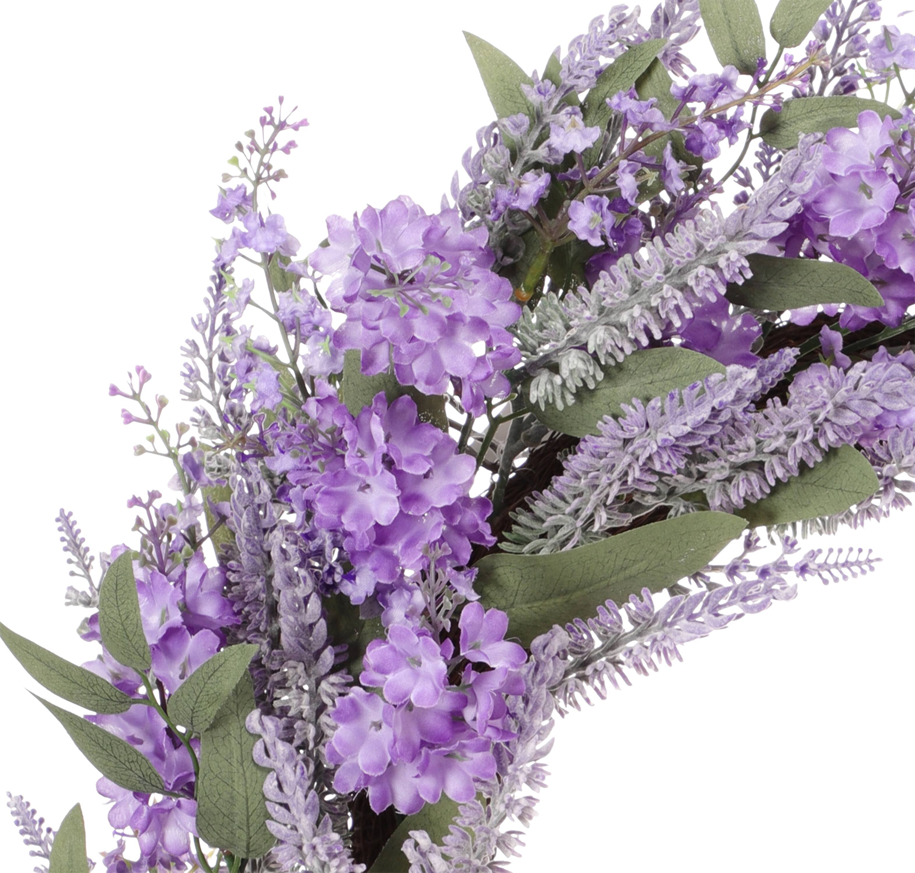 30&#x22; Purple Spring Lavender &#x26; Lilac Wreath