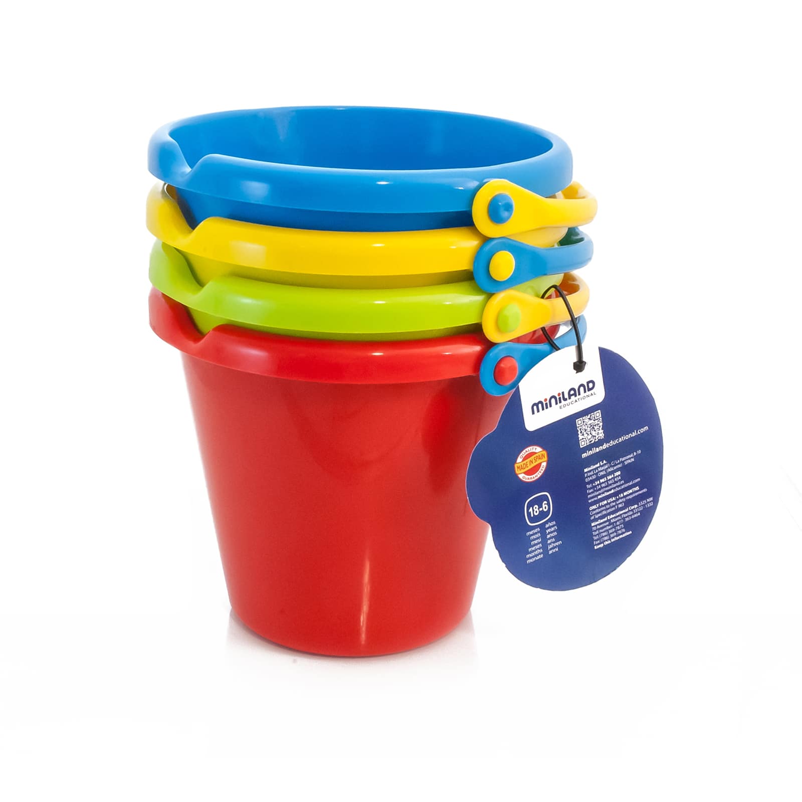 Miniland Educational Buckets, 4ct.