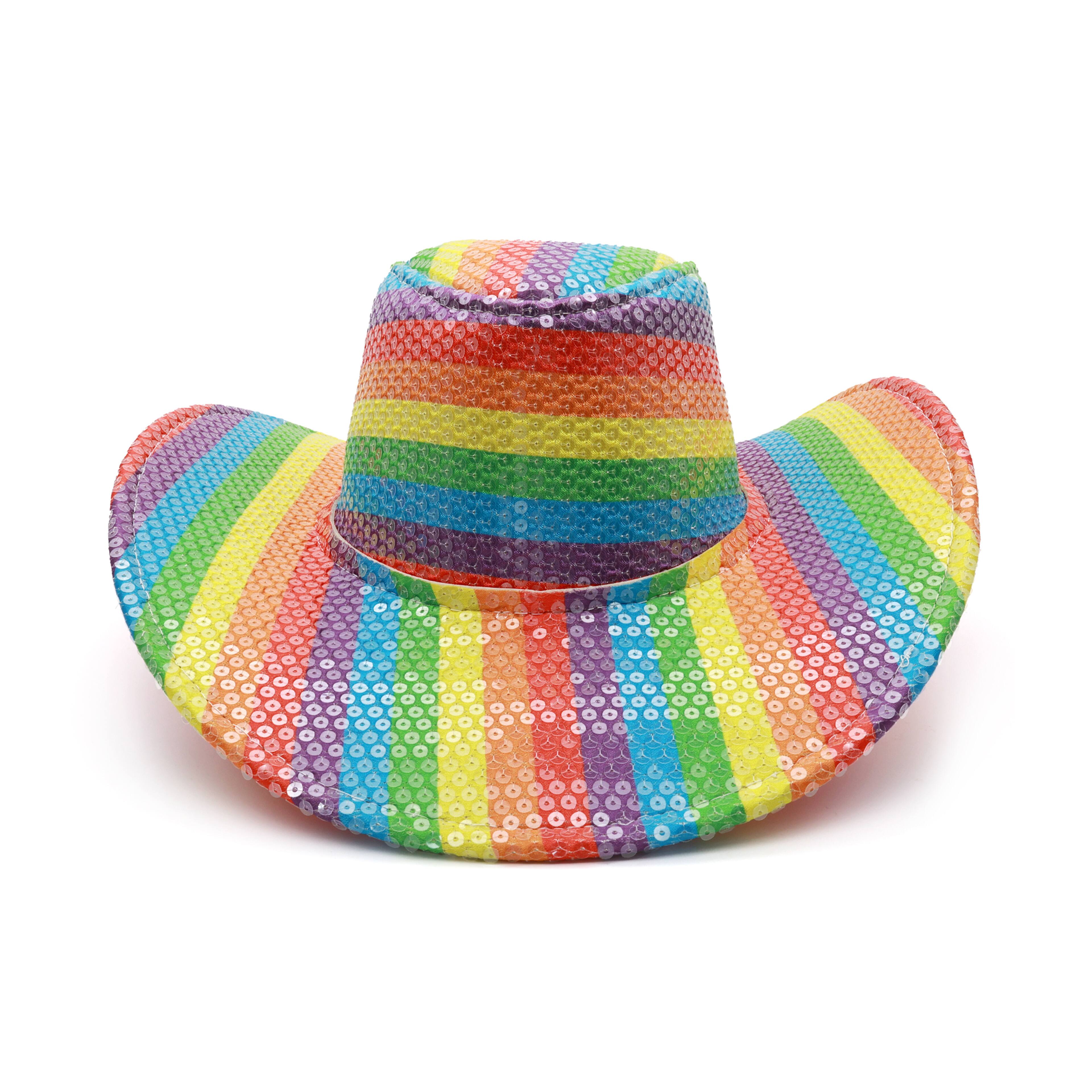 Pride Sequin Cowboy Hat by Celebrate It&#x2122;