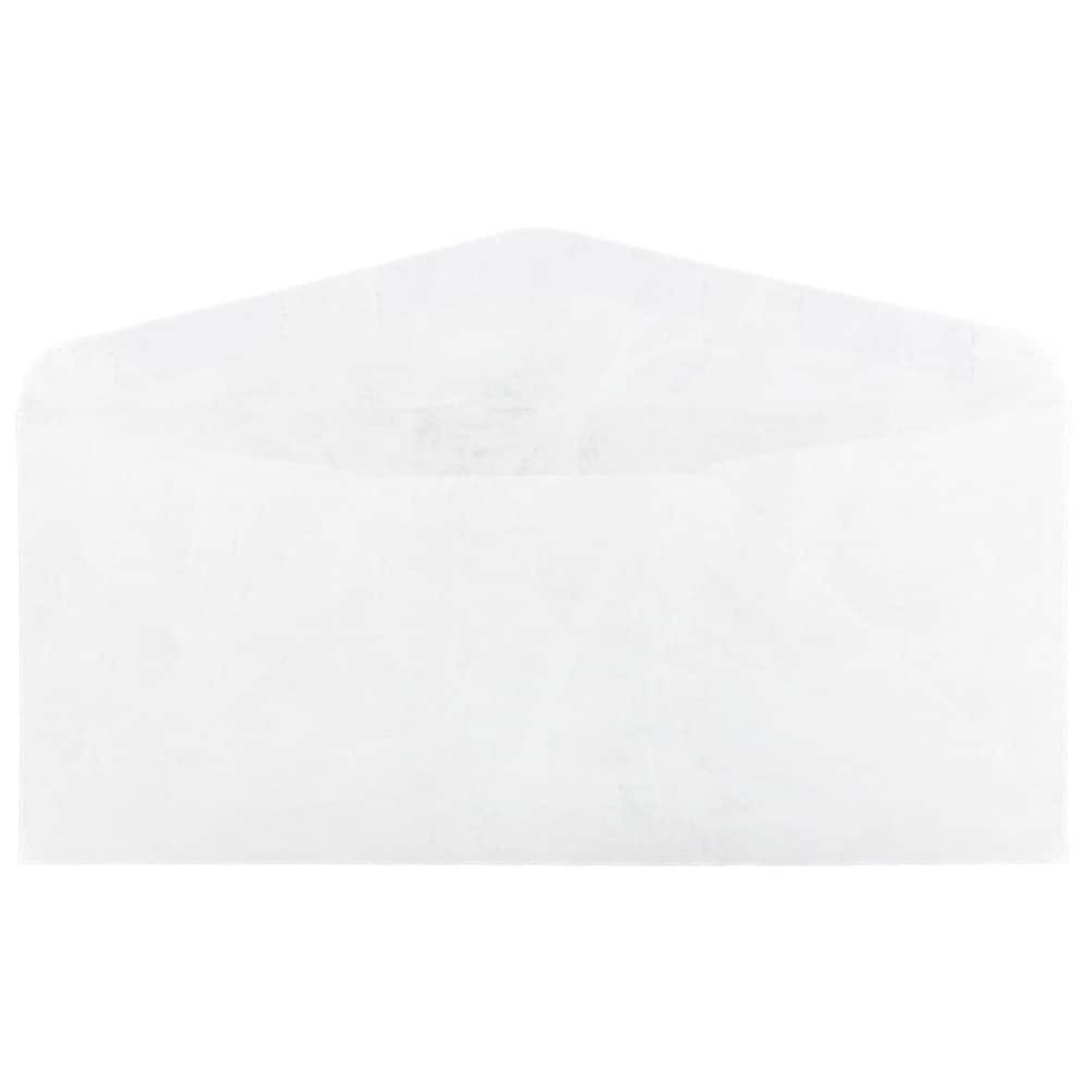 JAM Paper 4.125" x 9.5" White Tyvek Envelopes, 25ct.