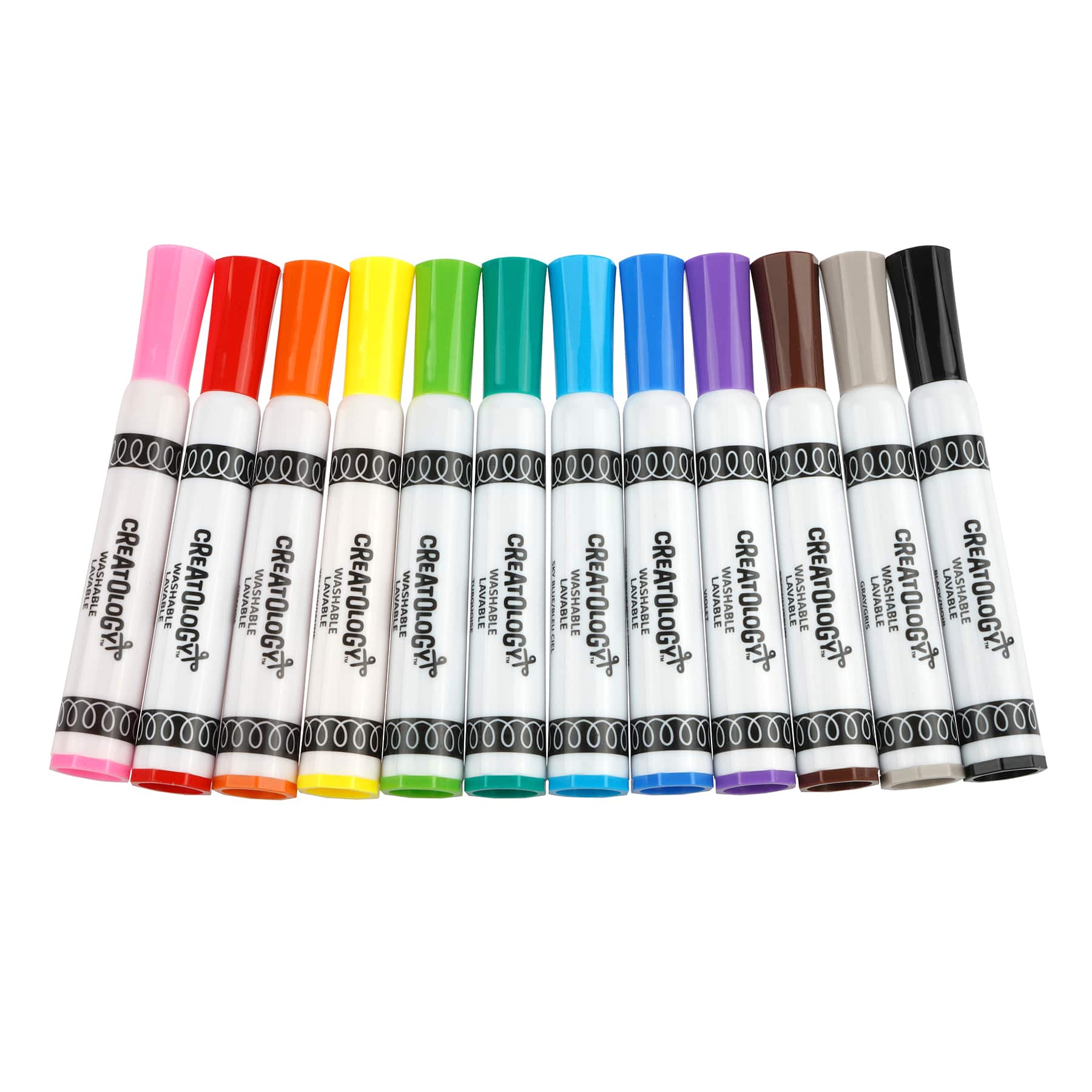 Creatology 12 Color Chisel Tip Scented Washable Marker Set - Each