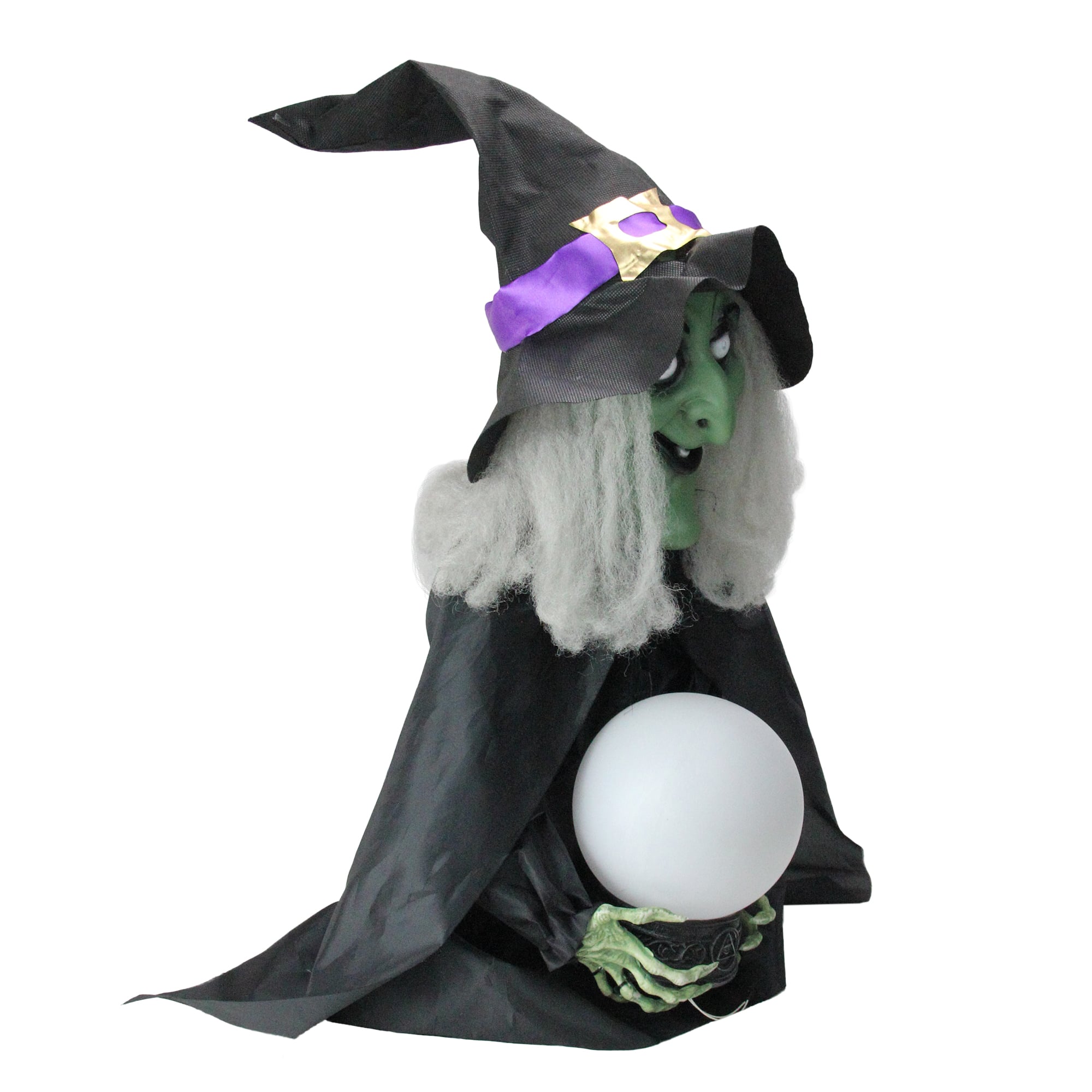 26&#x22; Lighted Fortune Telling Witch Halloween Decoration