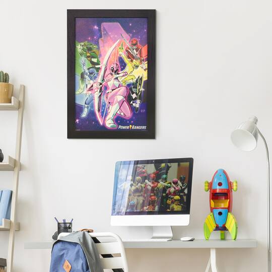 Power Rangers™ Vintage Cartoon Framed Wall Art | Michaels