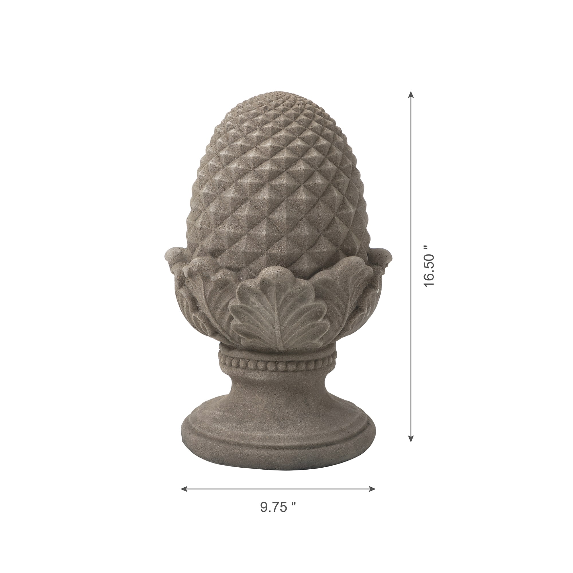 Glitzhome&#xAE; 16.5&#x22; Artichoke Garden Statue