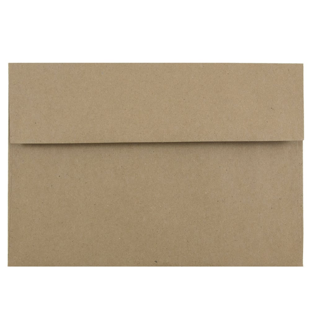 JAM Paper A10 Brown Kraft Recycled Invitation Envelopes