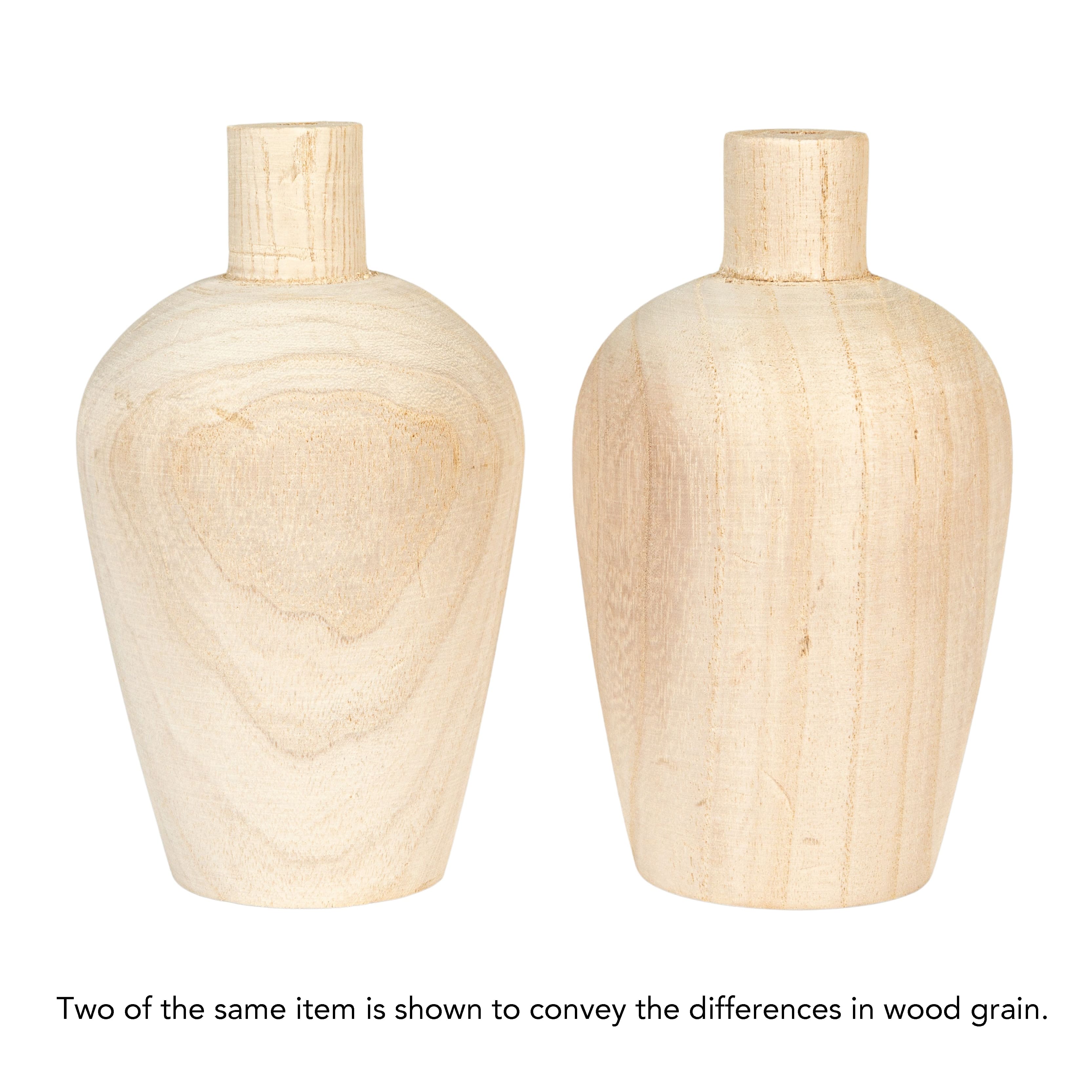 Hello Honey&#xAE; Paulownia Wood Vases Set