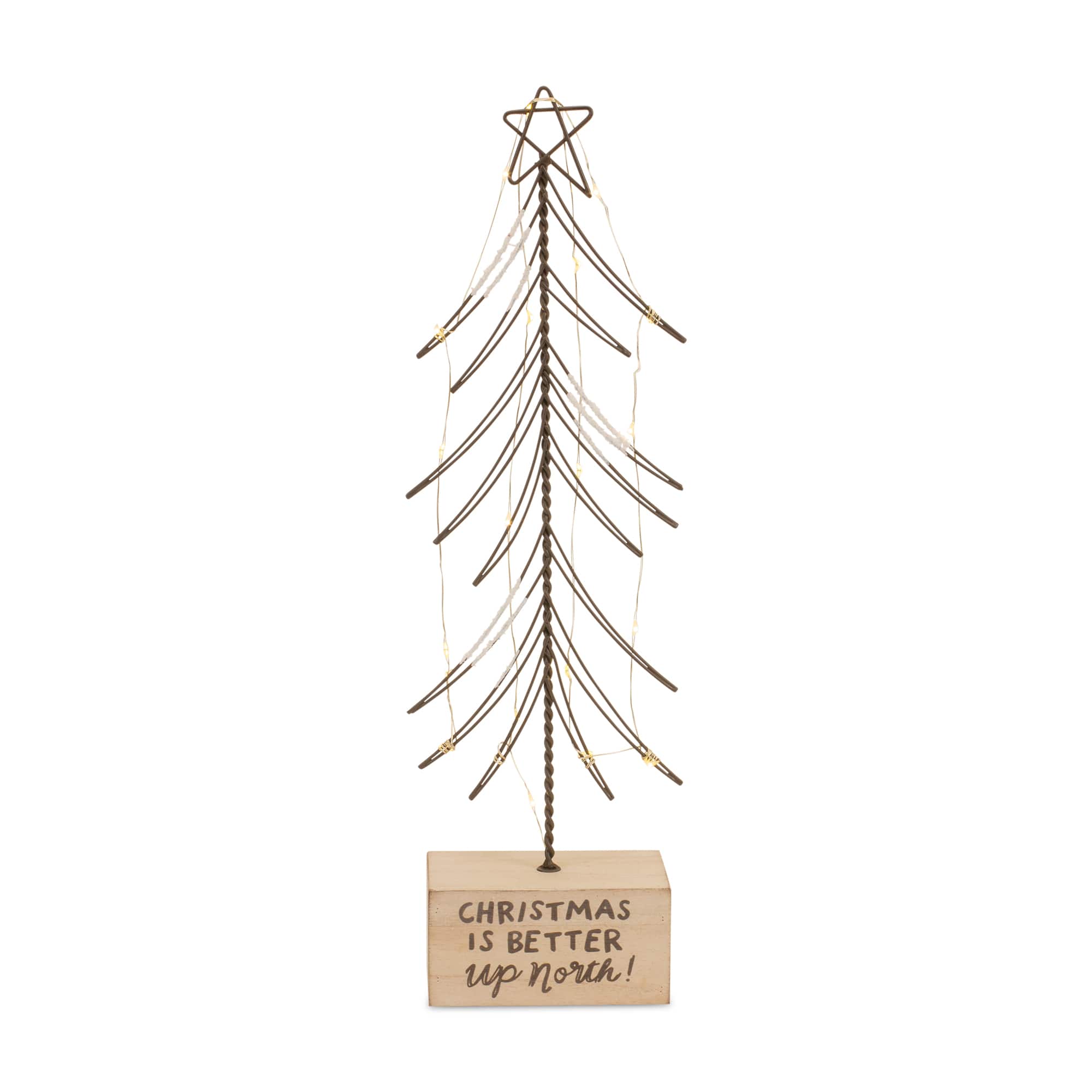 Midwest Sentiment LED Christmas Tree Set
