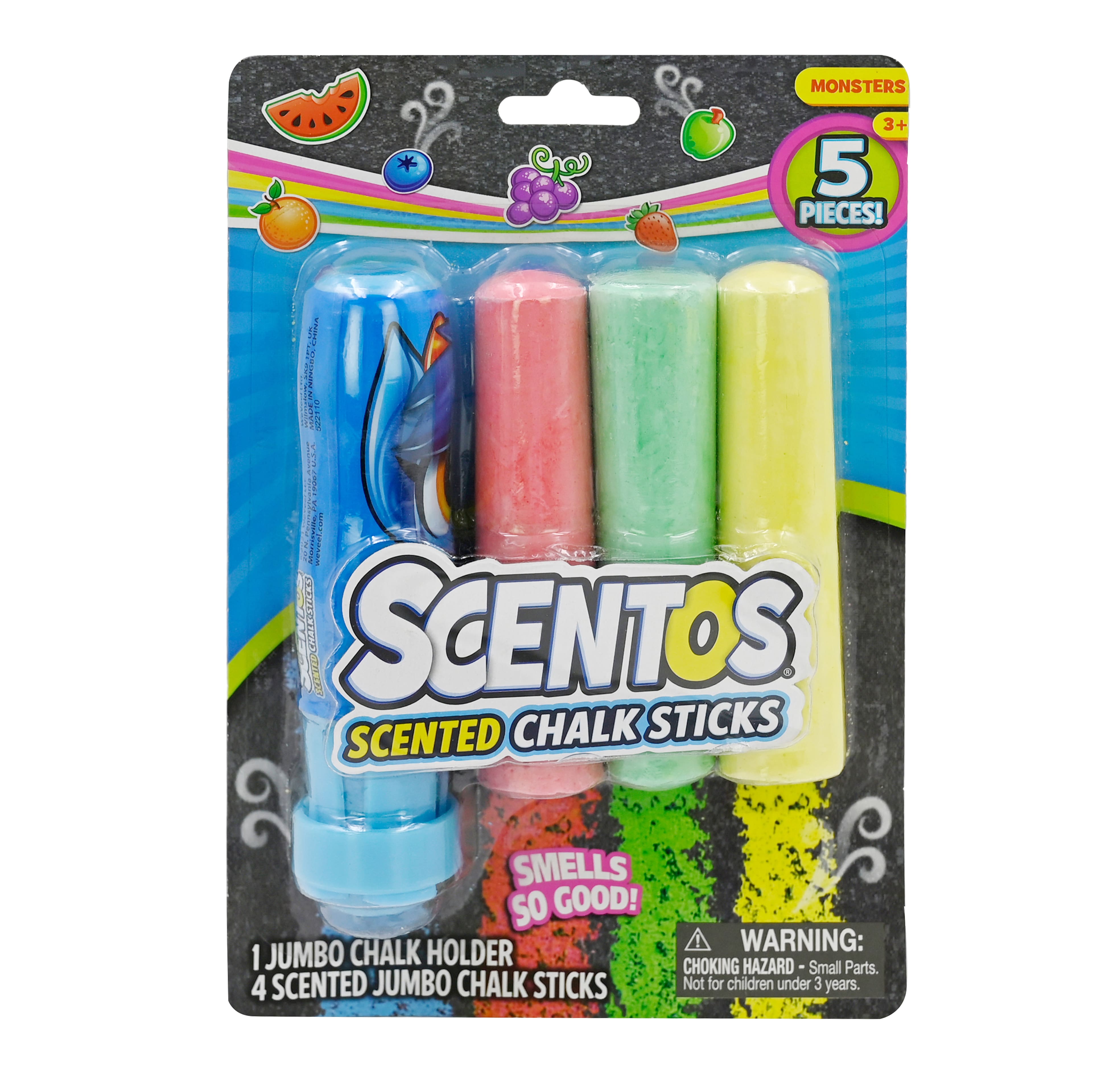 Scentos® Scented Chalk Sticks & Chalk Holder Set