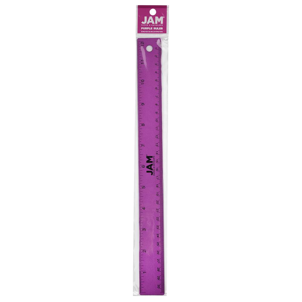 JAM Paper Metallic Stainless Steel Ruler | Rulers | Michaels