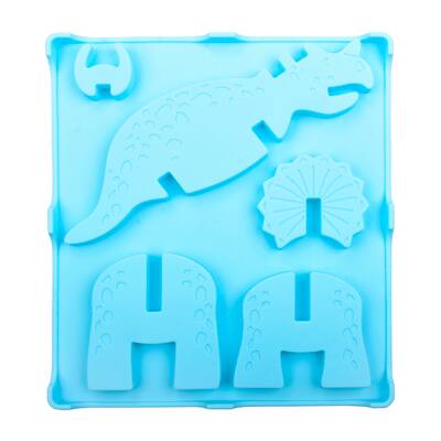 12 Cube Dinosaur Silicone Ice Cube Tray / Treat Mold - New