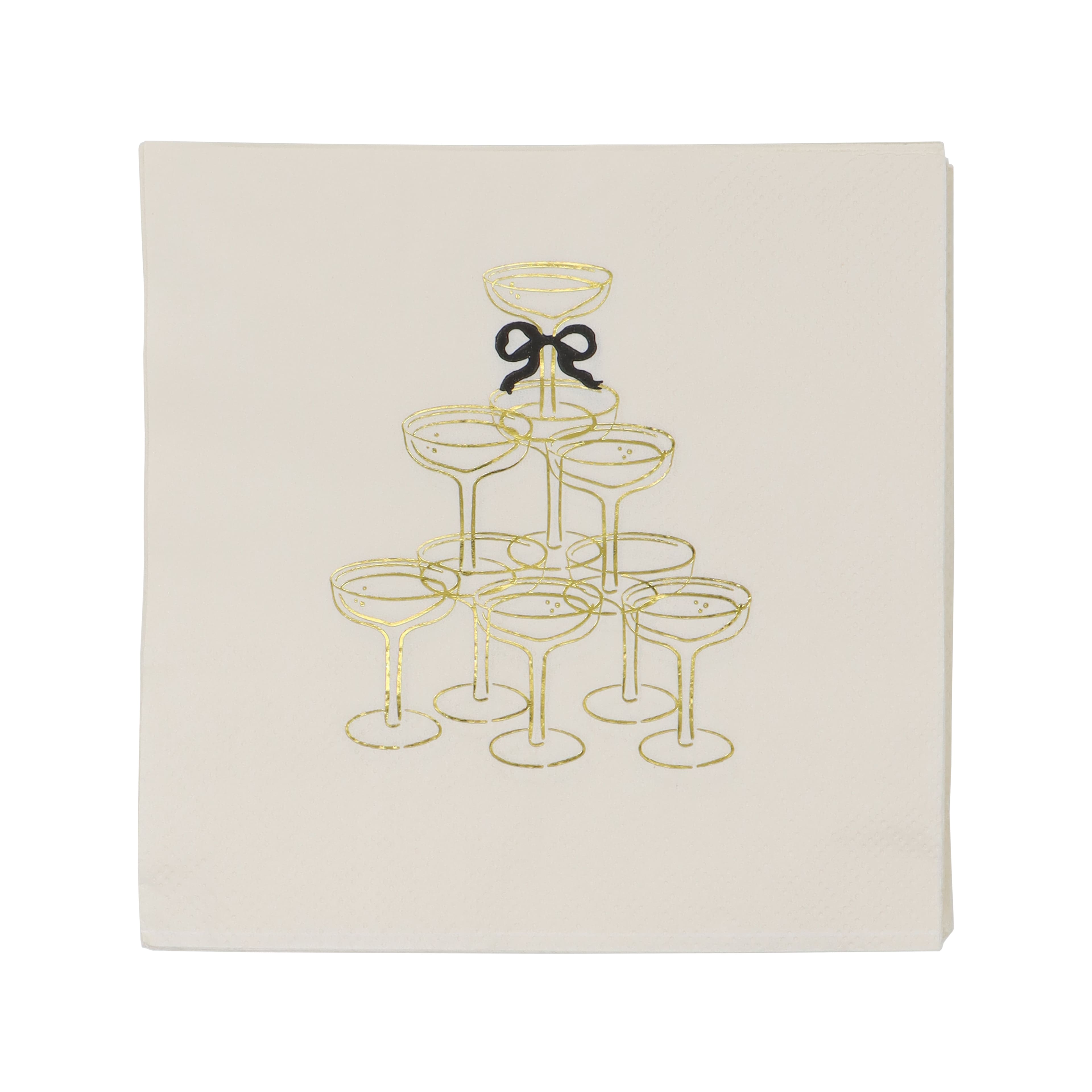 Champagne Tower Beverage Napkins, 20ct. by Celebrate It&#x2122;