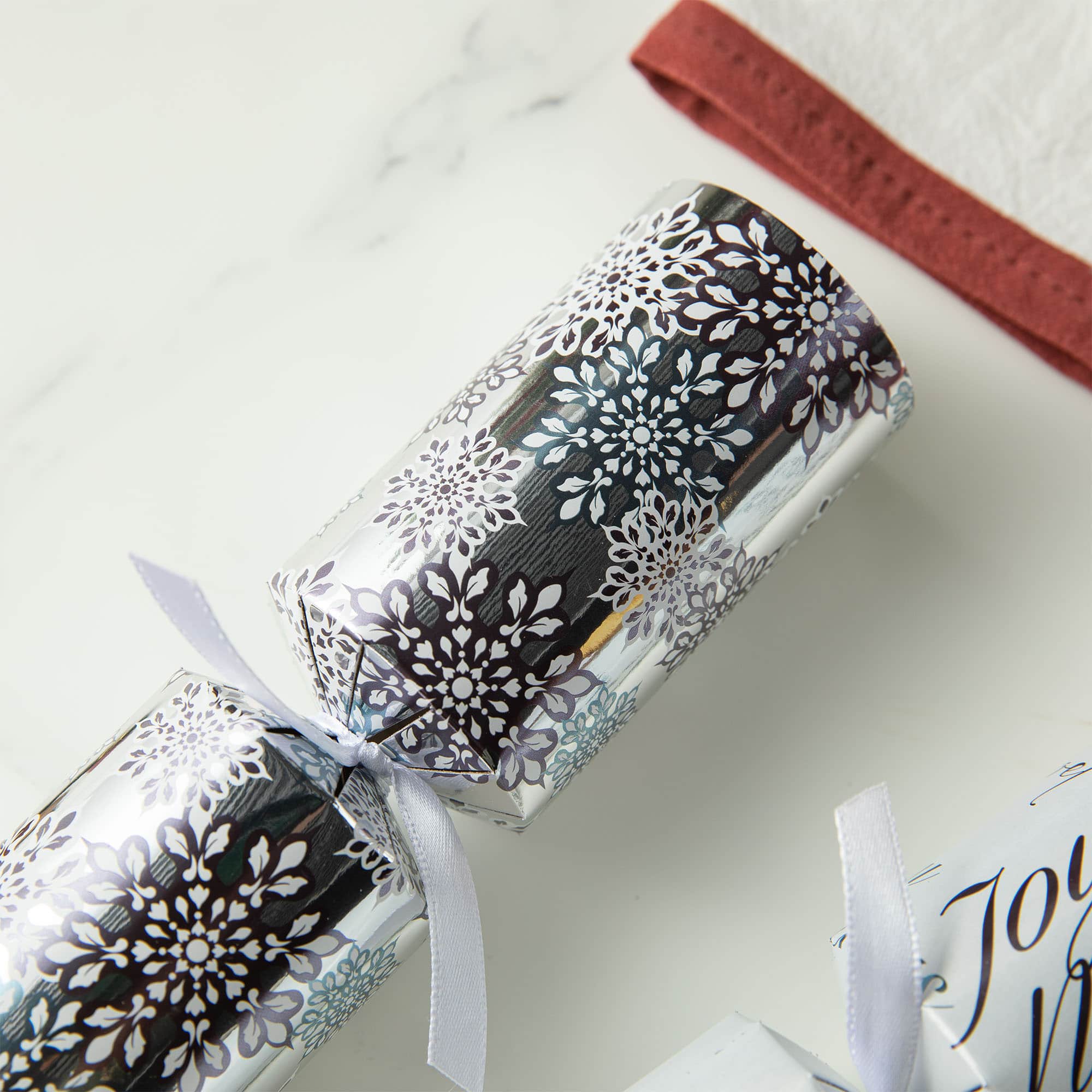 Glitzhome® 12" Christmas Snowflake Party Cracker with Gift Contents, 6ct.