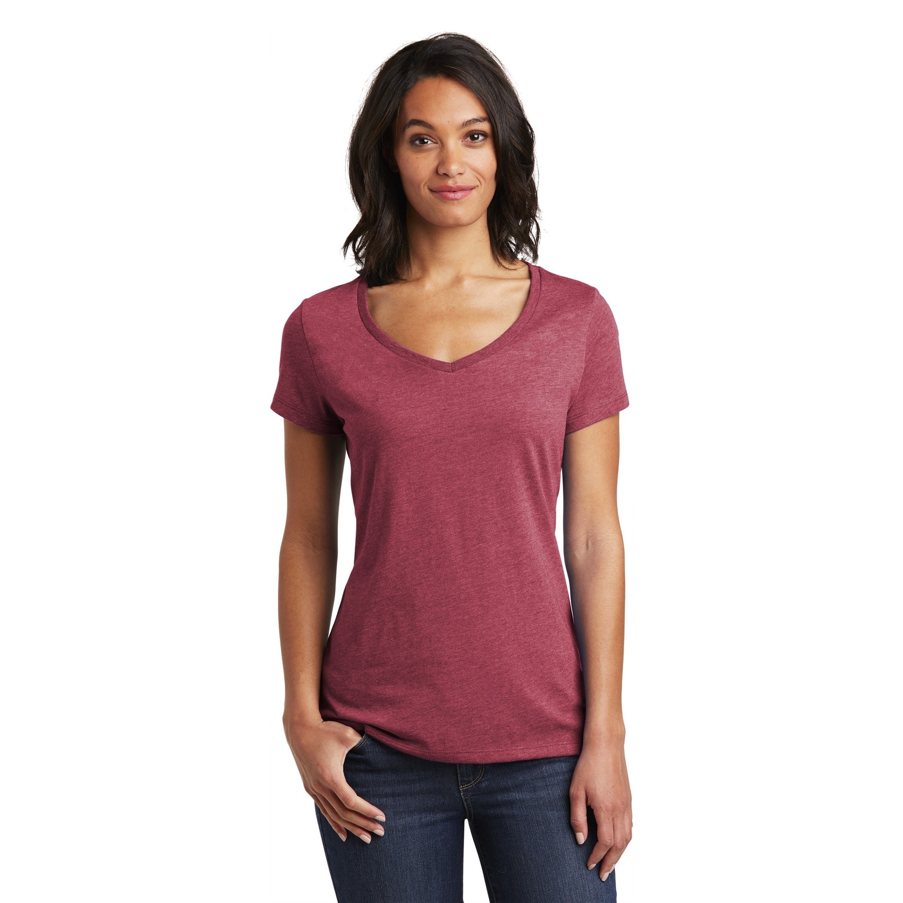 District&#xAE; Very Important Tee&#xAE; Heathered Women&#x27;s V-Neck T-Shirt