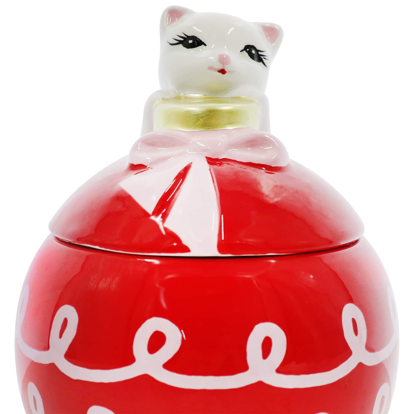 6.25&#x22; Ornament Container with Cat Lid by Ashland&#xAE;