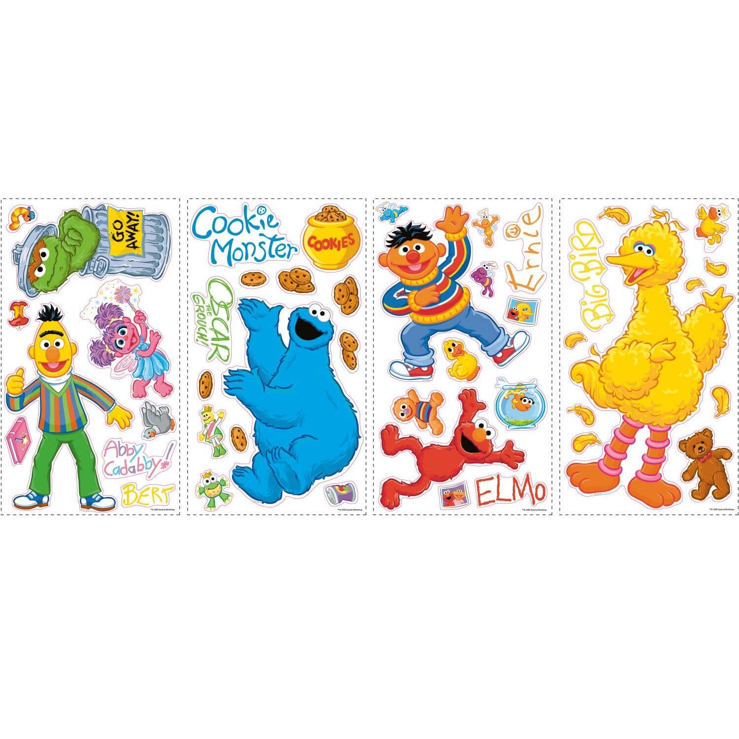 RoomMates Sesame Street Peel & Stick Wall Decals