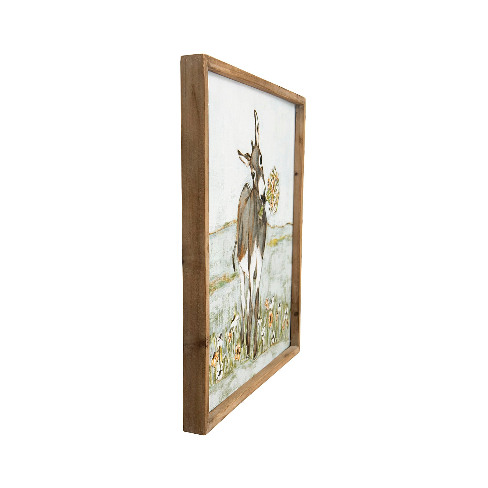 20&#x22; Donkey Wood Frame Wall D&#xE9;cor