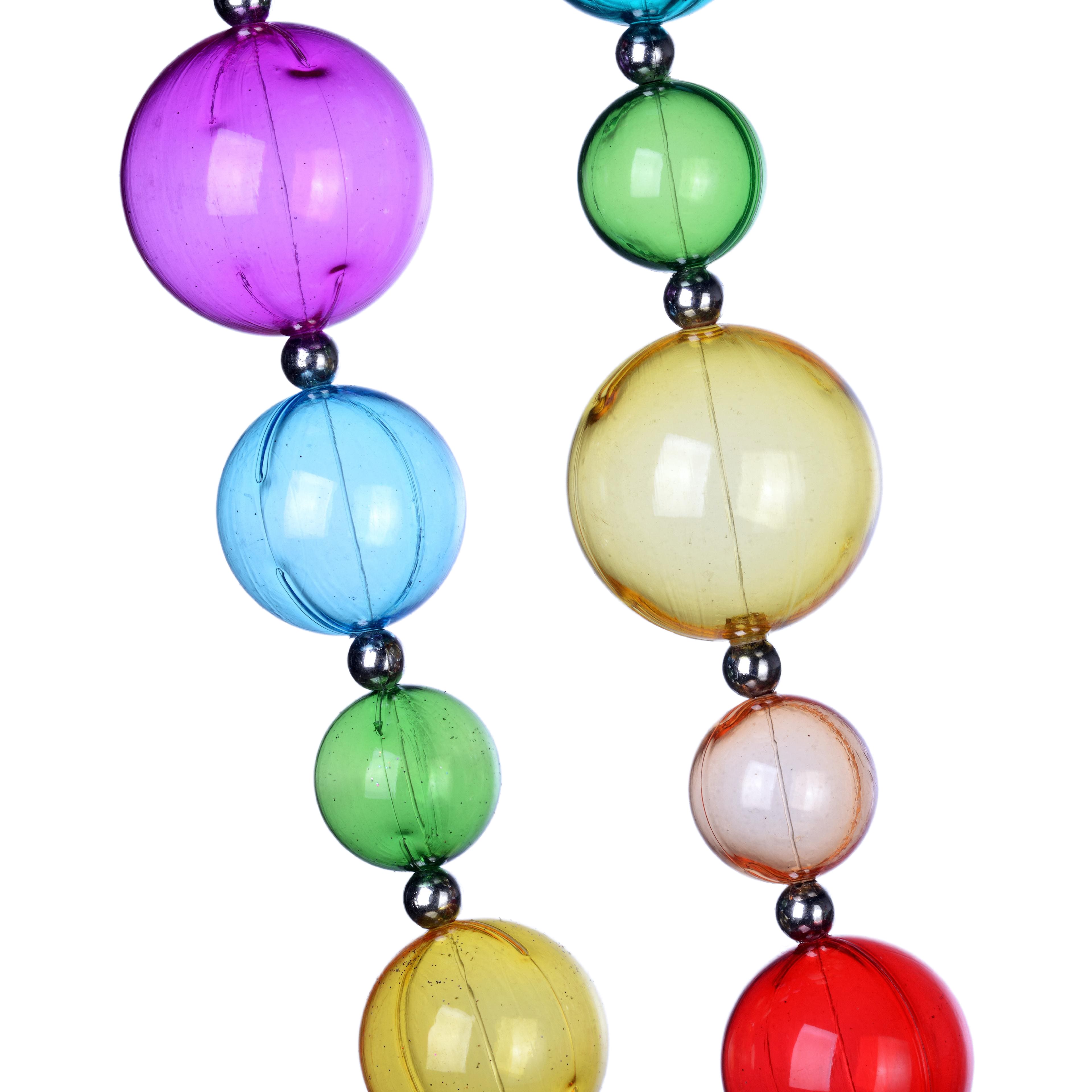 Assorted 6ft. Transparent Multicolor Ball Garland by Ashland&#xAE;, 1pc.